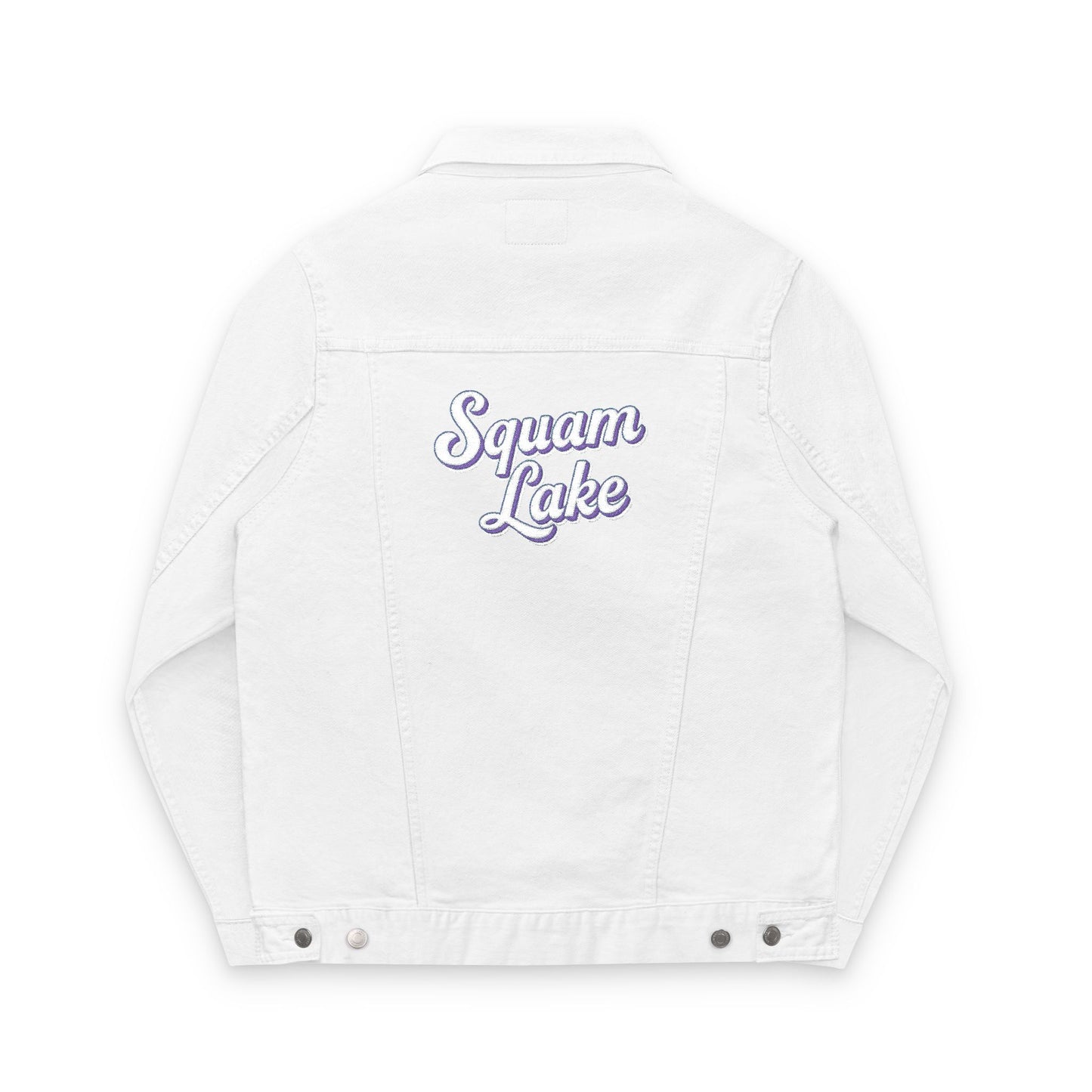 Unisex Embroidered Denim Jacket - Trendy Fall Fashion, Casual Layering, Everyday Wear, Stylish Gift, Unique Statement Piece