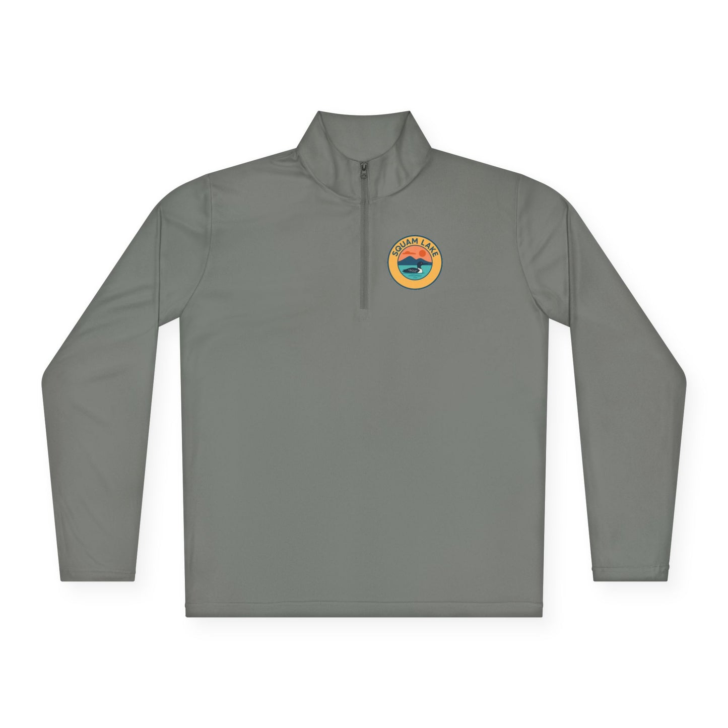 Cozy Unisex Quarter-Zip Pullover, Lake Apparel, Outdoor Gear, Relaxed Fit Layering, Gift for Nature Lovers