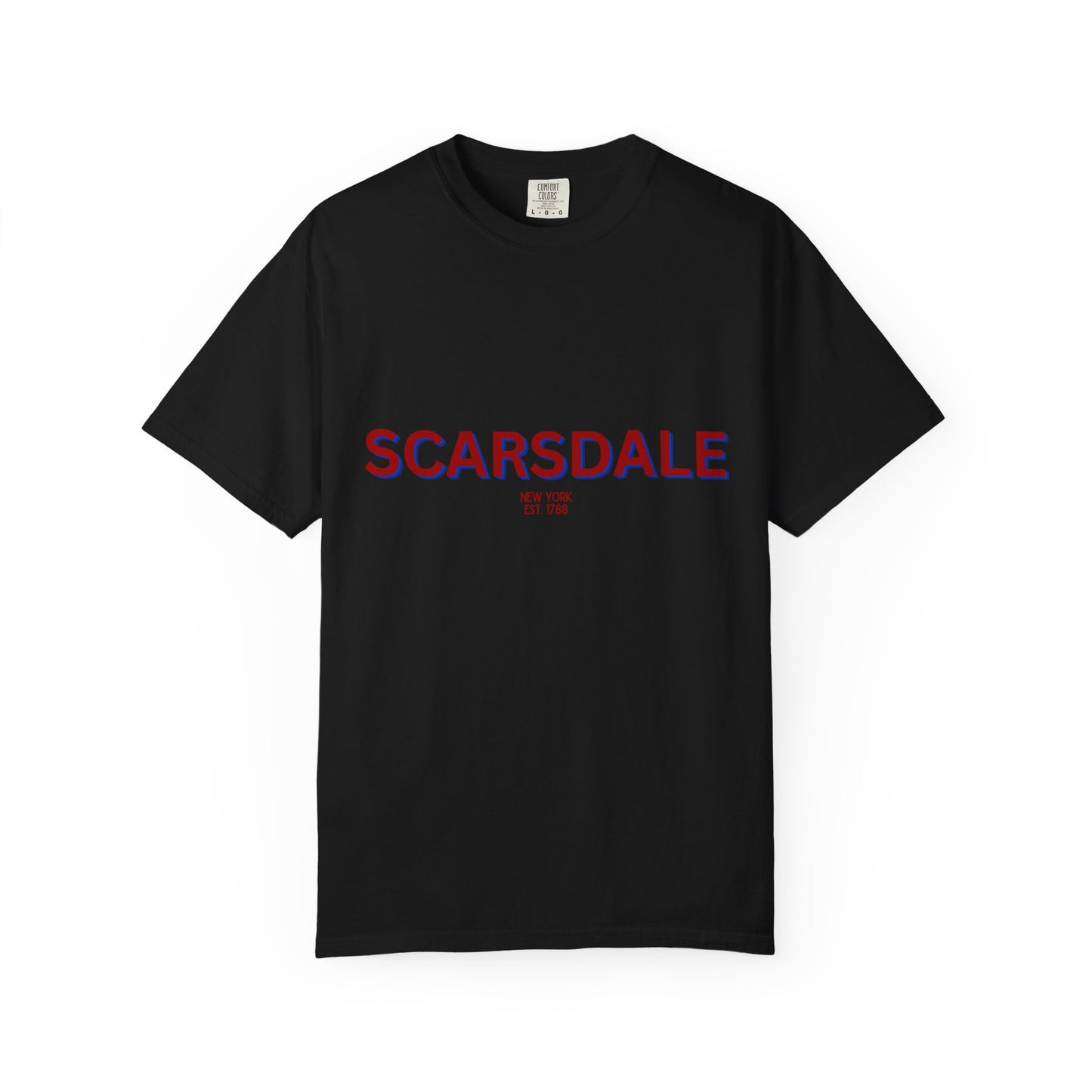 Scarsdale Garment-Dyed Unisex T-Shirt, Casual Tee, Vintage Style Shirt, Everyday Wear, Birthday Gift, Unique Apparel