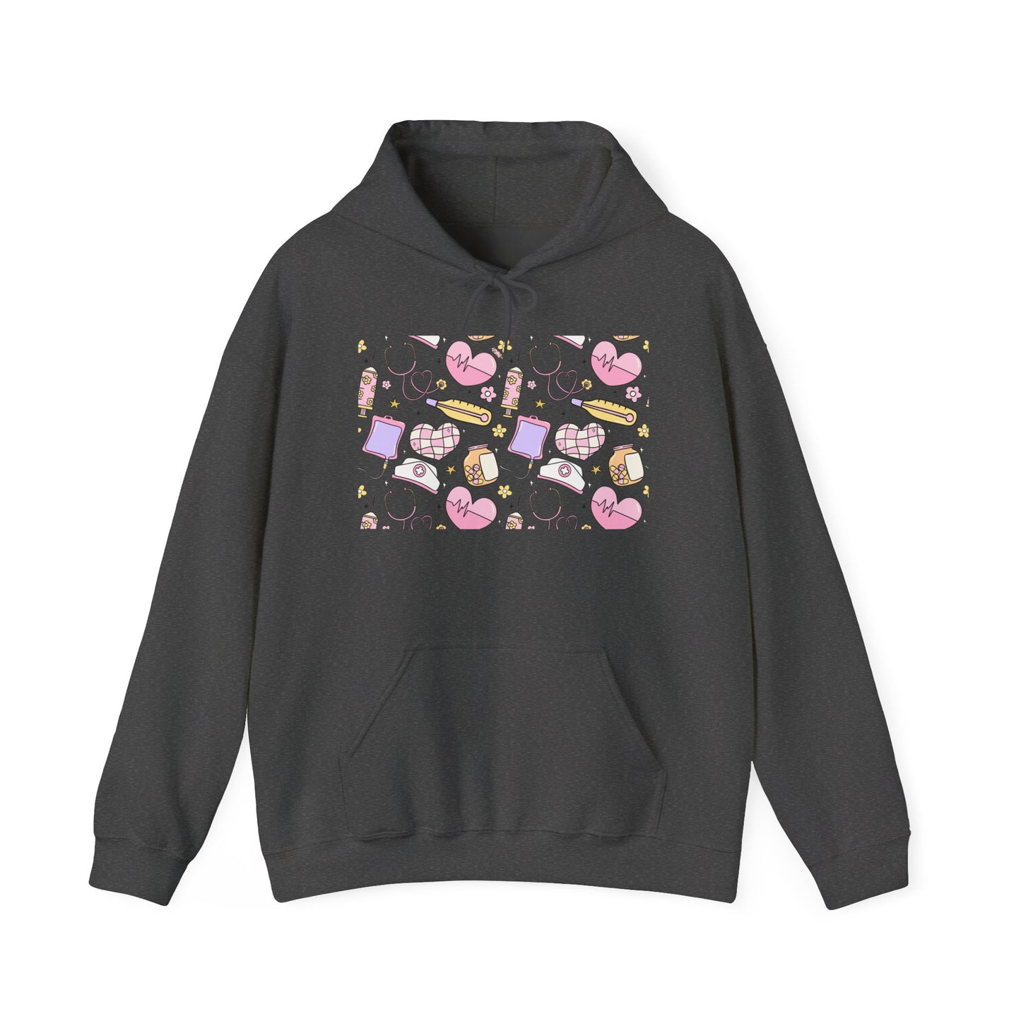 Nurse Cute Foodie Graphic Sweatshirt, Cozy Food Lover Pullover, Trendy Unisex Hoodie, Gift for Foodies, Cute Casual Wear