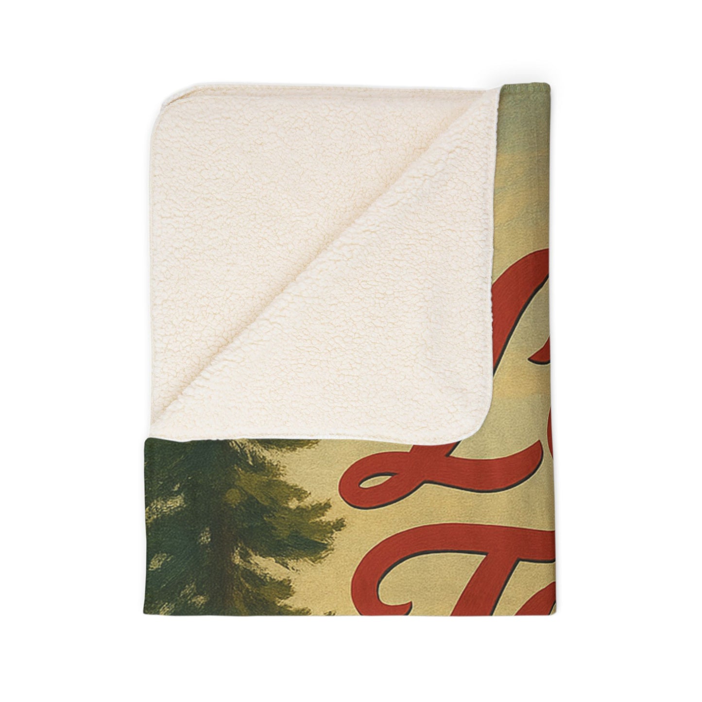 Lake Tahoe Fleece Sherpa Blanket