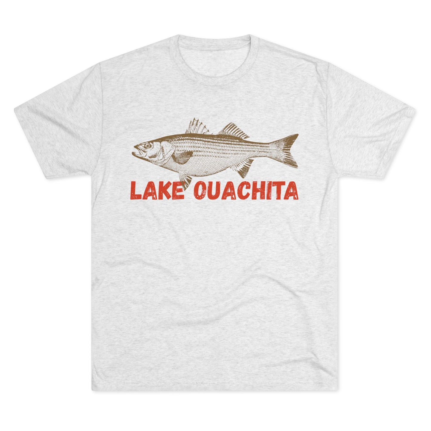 Lake Ouachita Fishing Tee, Unisex Crew Neck Shirt, Summer Lake Apparel, Gift for Fishermen, Outdoor Adventure T-Shirt, Lake House Style