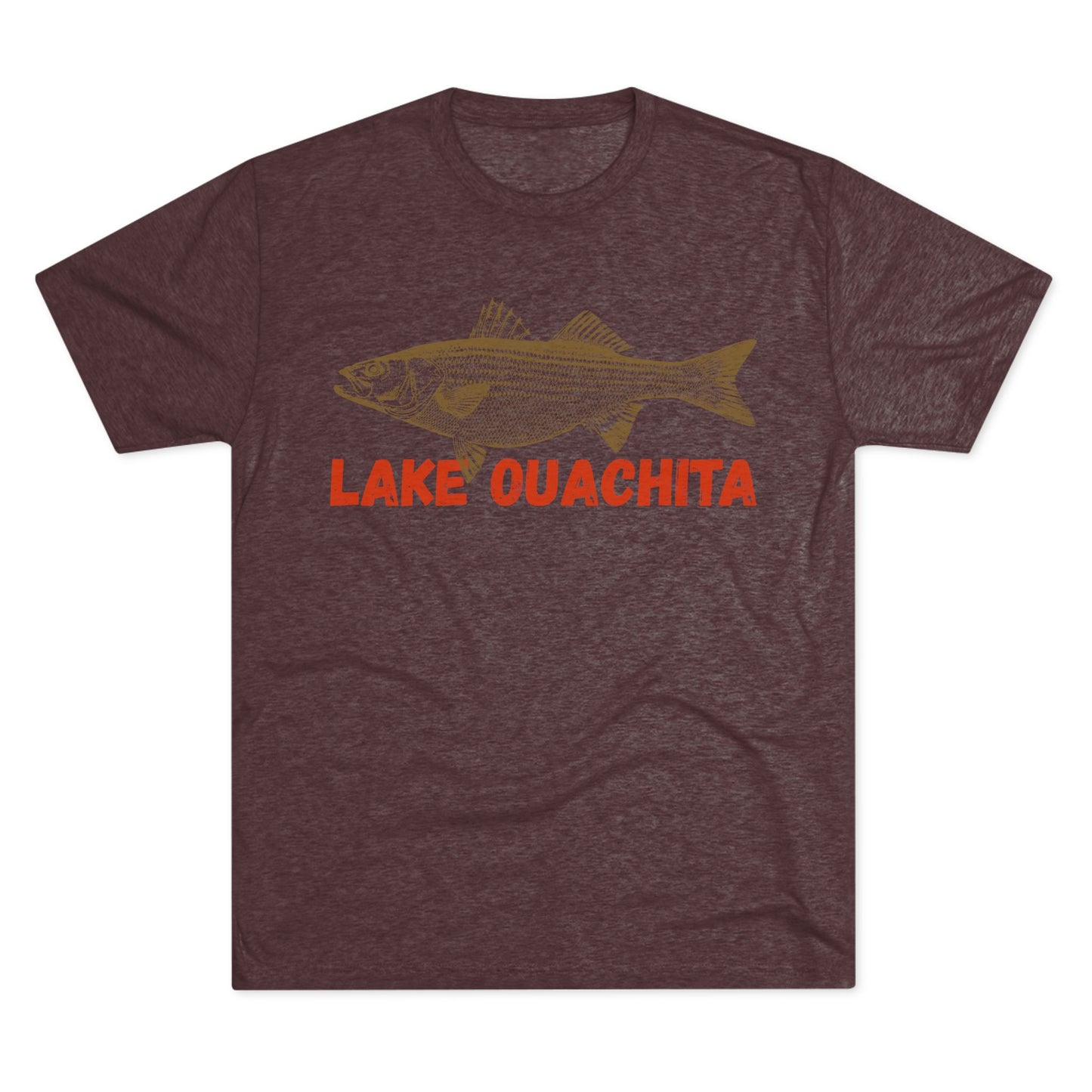 Lake Ouachita Fishing Tee, Unisex Crew Neck Shirt, Summer Lake Apparel, Gift for Fishermen, Outdoor Adventure T-Shirt, Lake House Style