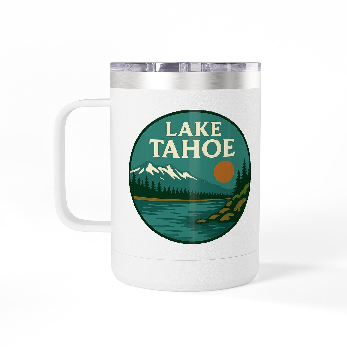 Lake Tahoe Coffee Mug Tumbler, 15oz