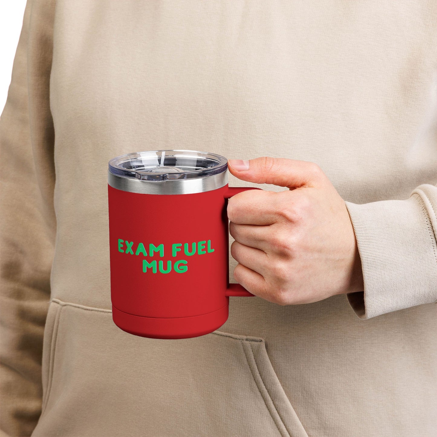 Exam Fuel Mug Tumbler | Perfect for Students, Study Sessions, Motivational Drinkware, Eco-Friendly Cup