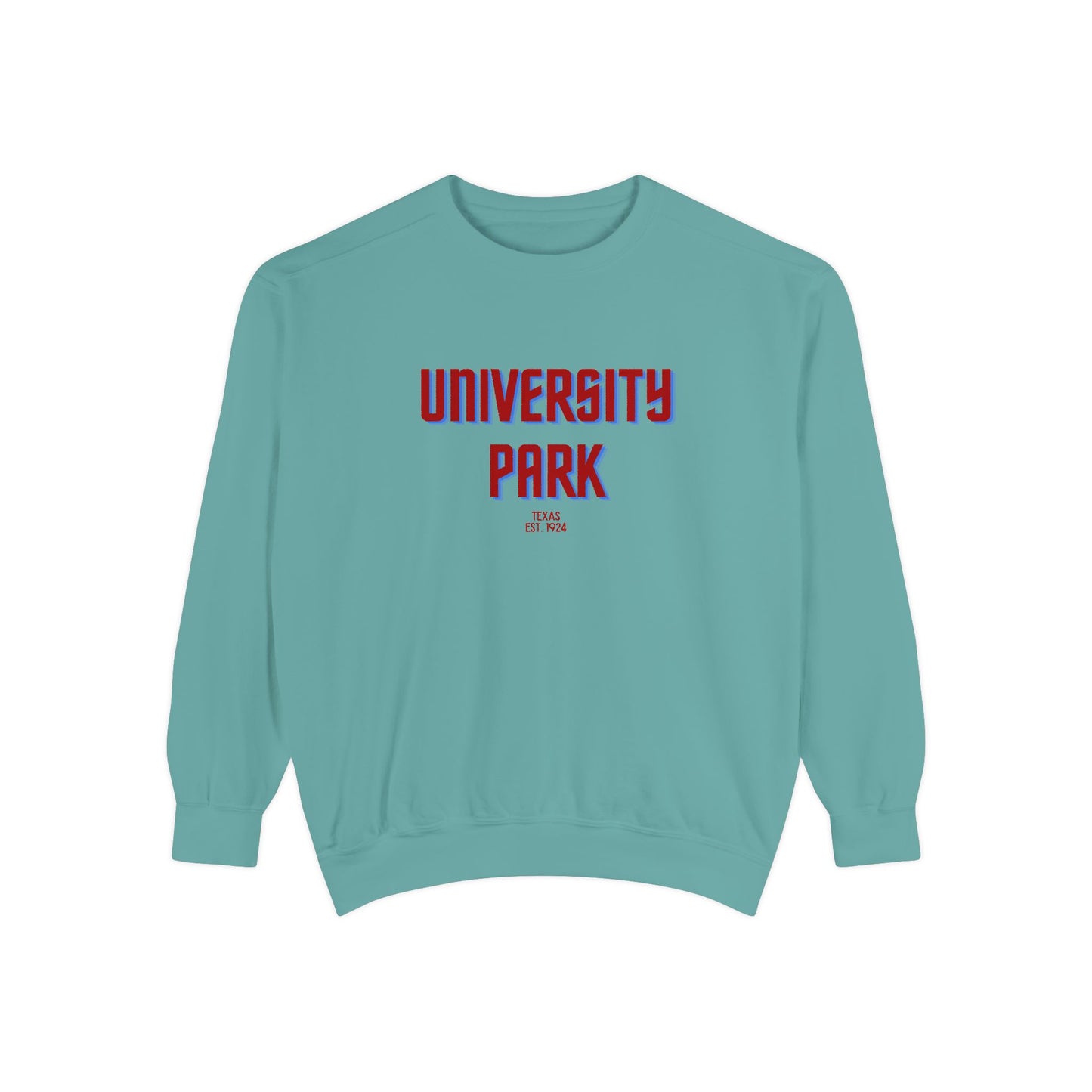 University Park Unisex Garment-Dyed Sweatshirt | Cozy Fashion, Perfect for Casual Outings, Gifts, Fall & Winter Style, Everyday Comfort