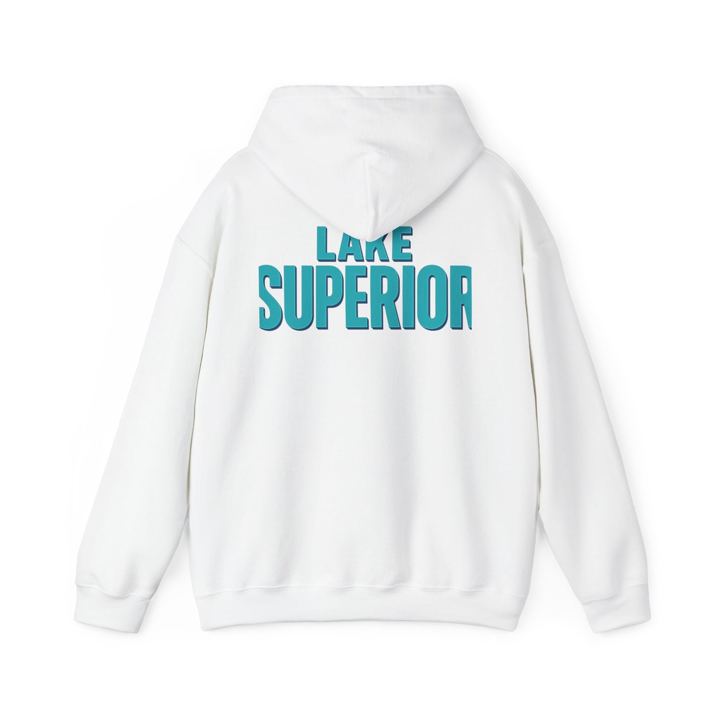 Lake Superior Hoodie, Cozy Casual Wear, Unisex Sweatshirt, Lake Lover Gift, Outdoor Adventure Apparel, Summer Retreat Fashion