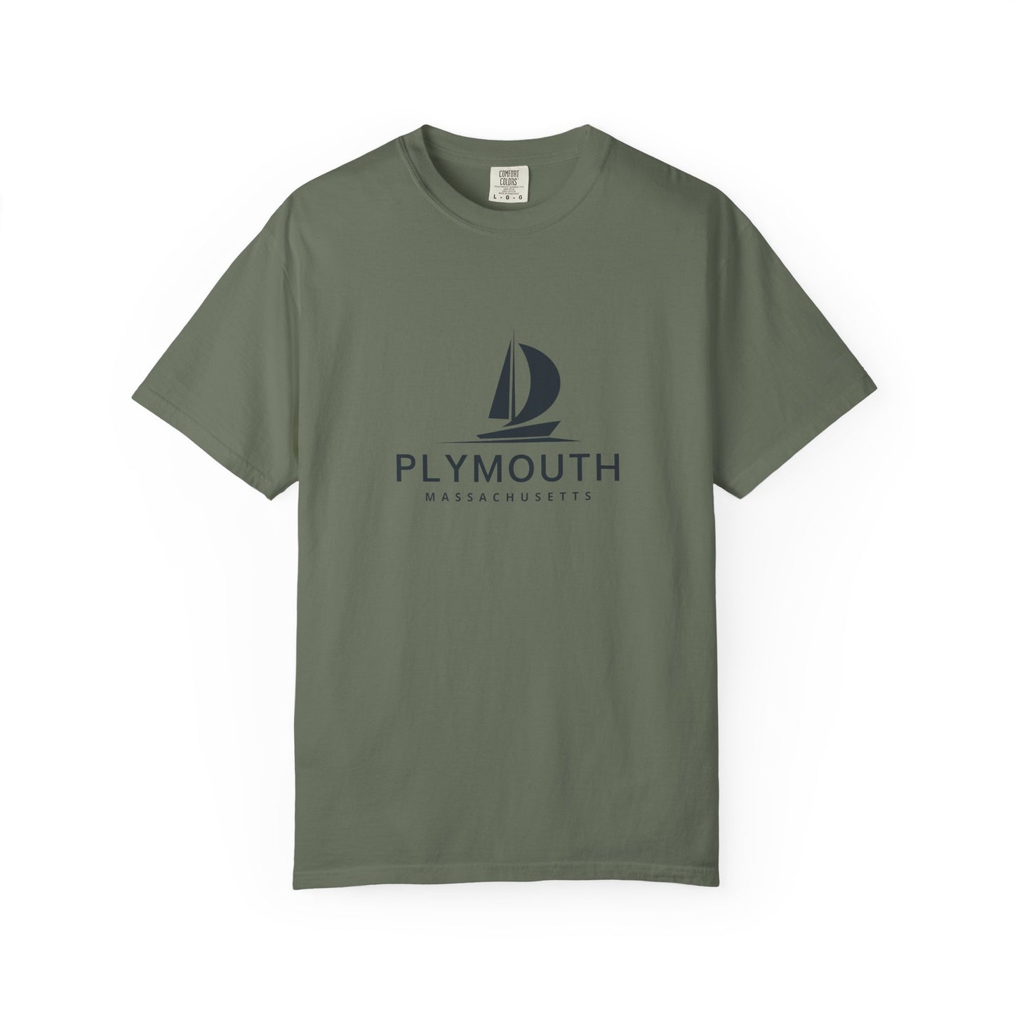 Plymouth - Unisex Garment-Dyed T-shirt, Casual Outfit, Gift for Nature Lovers, Vacation Essentials