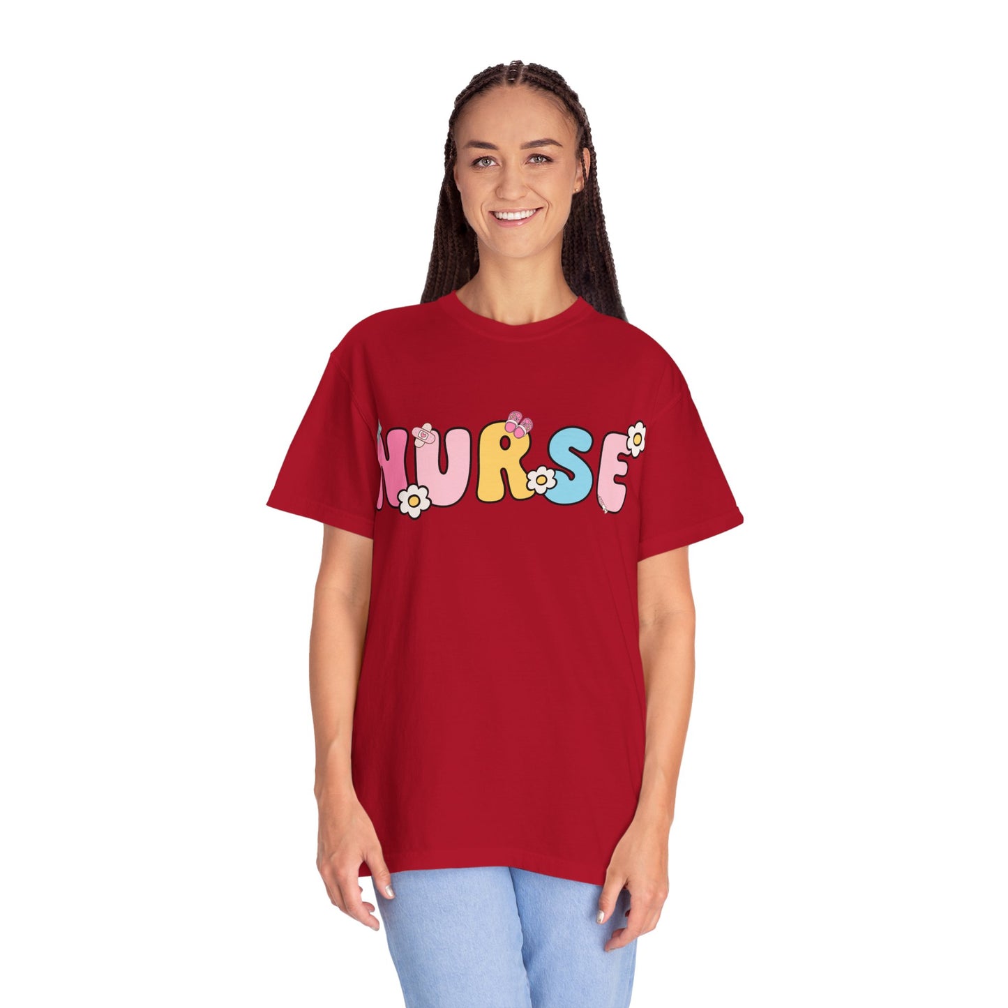 Playful Nurse T-Shirt - Fun Gift for Healthcare Workers, Floral Design, Birthday Present, Nurse Appreciation Week, Casual Wear