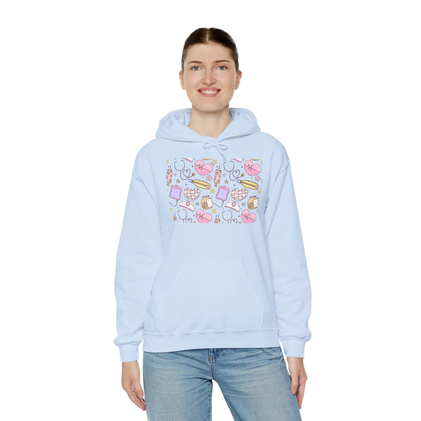 Nurse Cute Foodie Graphic Sweatshirt, Cozy Food Lover Pullover, Trendy Unisex Hoodie, Gift for Foodies, Cute Casual Wear