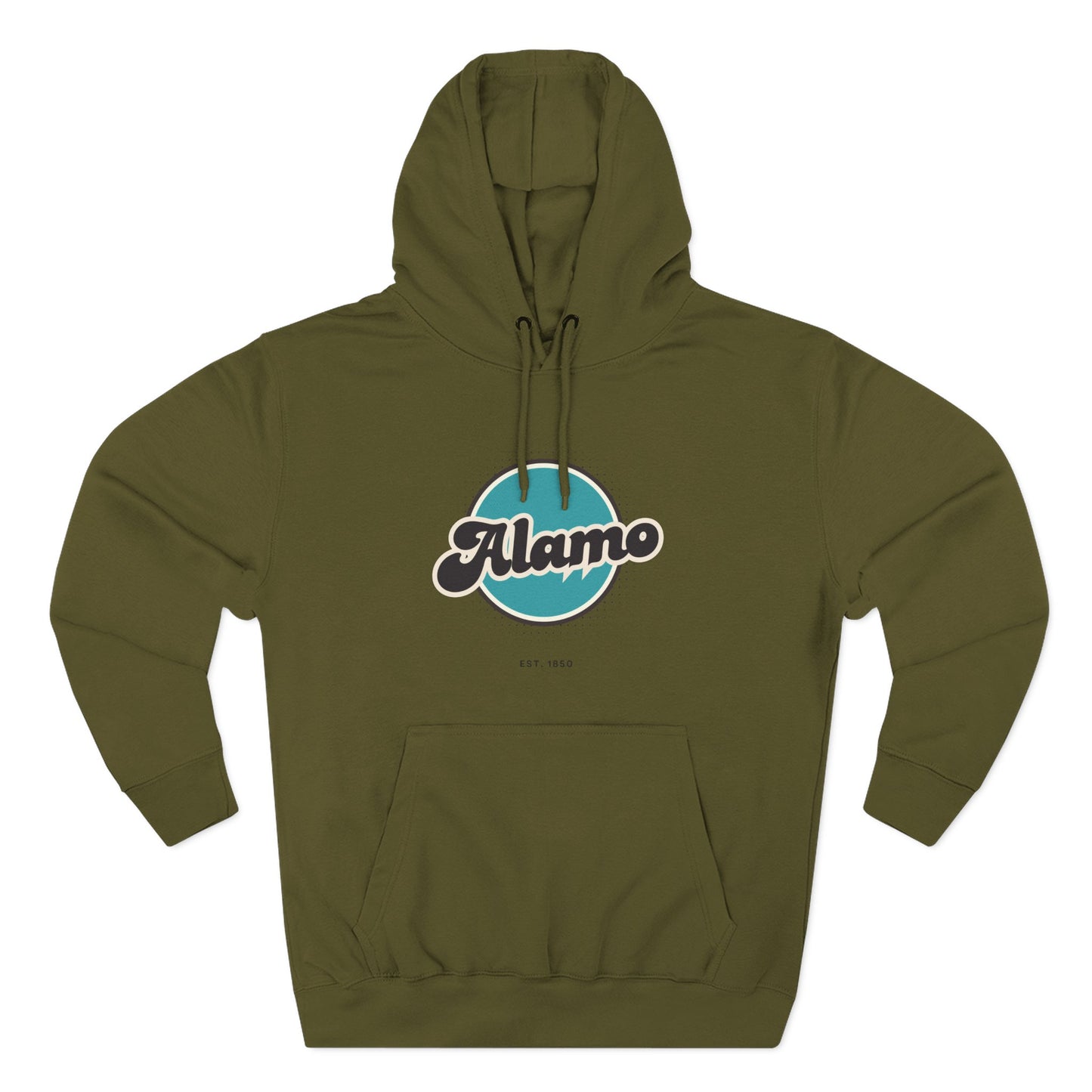 Alamo Retro Vibe Hoodie for Casual Days, Streetwear, Unisex Gift, Cozy Layering Apparel