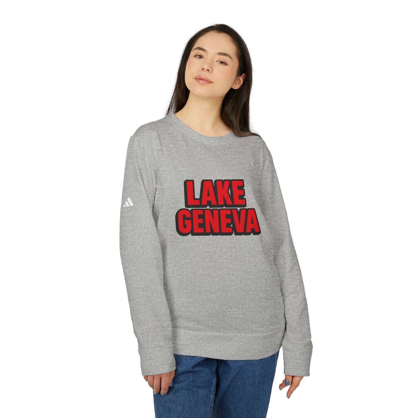 Lake Geneva Adidas Unisex Fleece Crewneck Sweatshirt