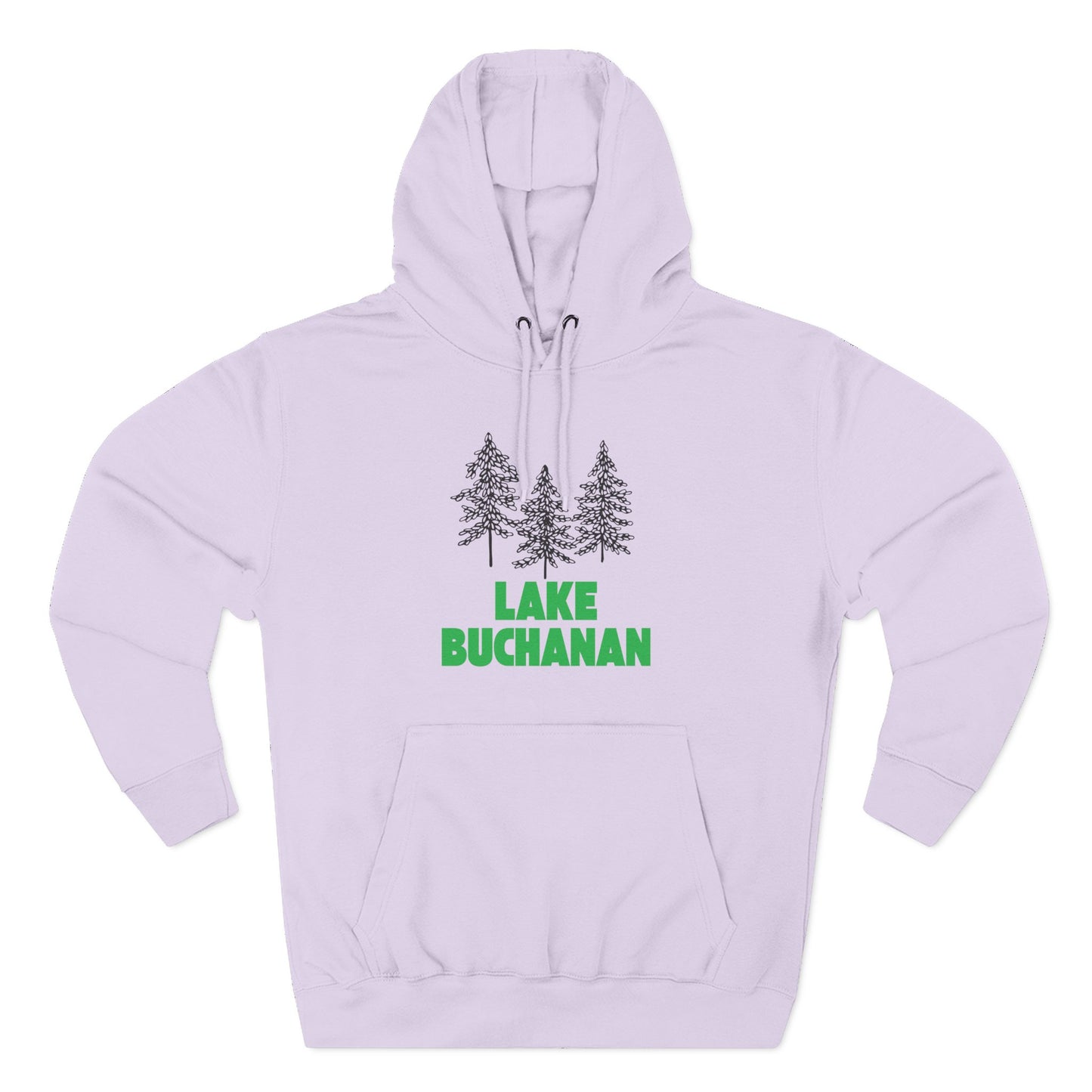 Lake Buchanan Fleece Hoodie, Cozy Sweatshirt, Outdoor Adventure Wear, Unique Gift for Lake Lovers, Perfect for Fall and Winter