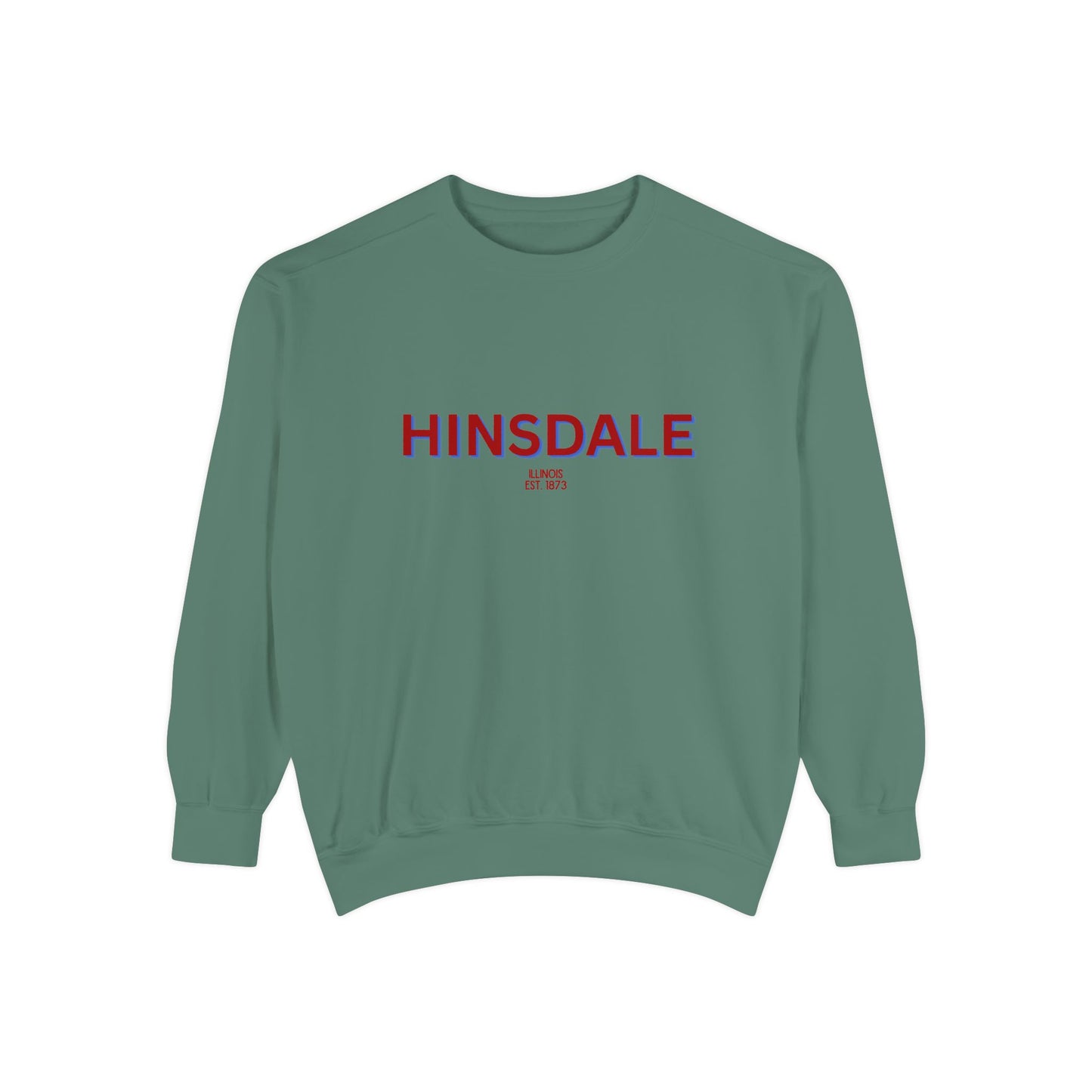 Hinsdale Unisex Garment-Dyed Sweatshirt | Cozy Fashion, Perfect for Casual Outings, Gifts, Fall & Winter Style, Everyday Comfort
