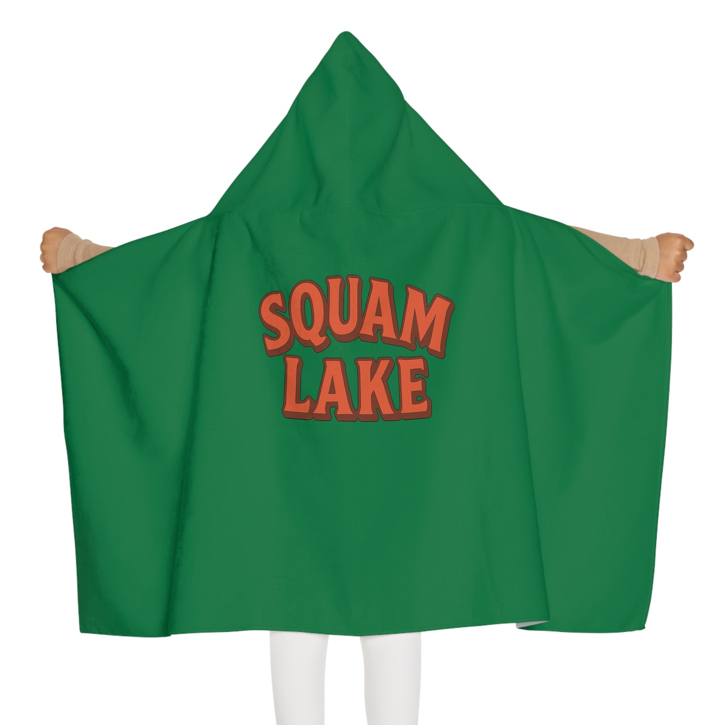 Youth Hooded Towel - Squam Lake Design, Kids Bathrobe for Pool, Beach, Swimming, Summer Fun, Gift for Children