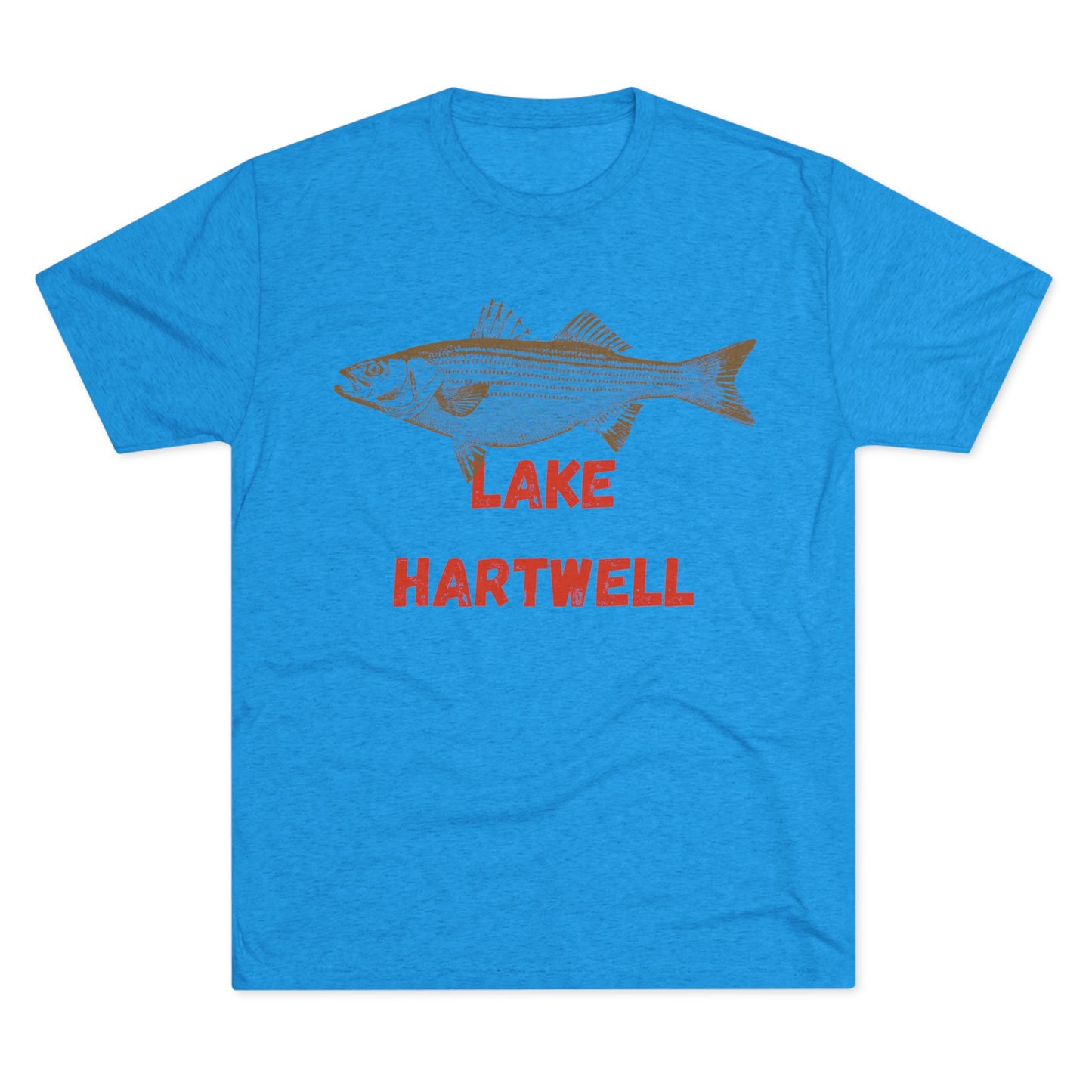 Lake Hartwell Fishing Tee, Unisex Crew Neck Shirt, Summer Lake Apparel, Gift for Fishermen, Outdoor Adventure T-Shirt, Lake House Style