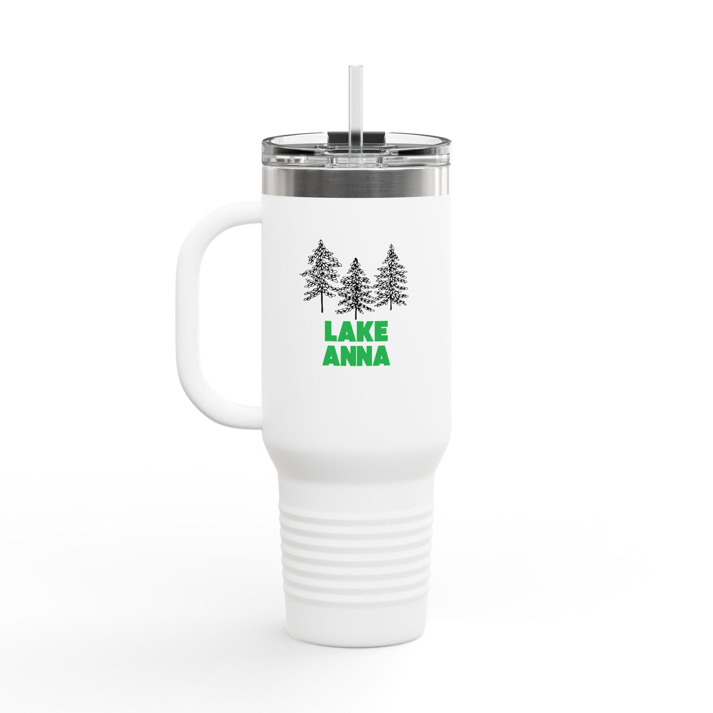 Lake Anna Insulated Travel Mug, 40oz - Perfect for Camping, Road Trips, Gifts, Outdoor Adventures, Summer Fun