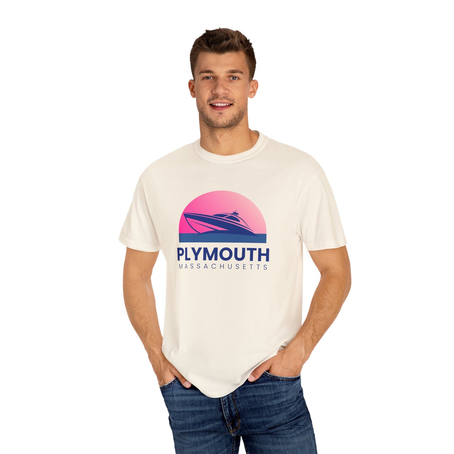 Plymouth Vibes, Unisex T-shirt, Casual Tee, Travel Souvenir, Vacation Top