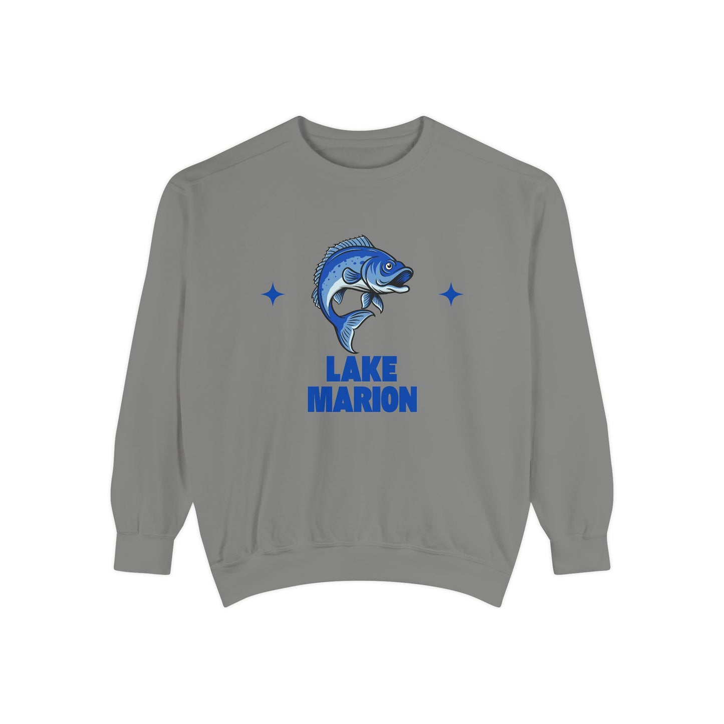 Lake Marion Fish Design Unisex Sweatshirt | Cozy Fishing Apparel, Casual Wear, Gift for Anglers, Lake Day Outfit, Nature Lovers Sweatshirt