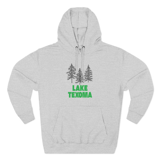 Lake Texoma Fleece Hoodie, Cozy Sweatshirt, Outdoor Adventure Wear, Unique Gift for Lake Lovers, Perfect for Fall and Winter