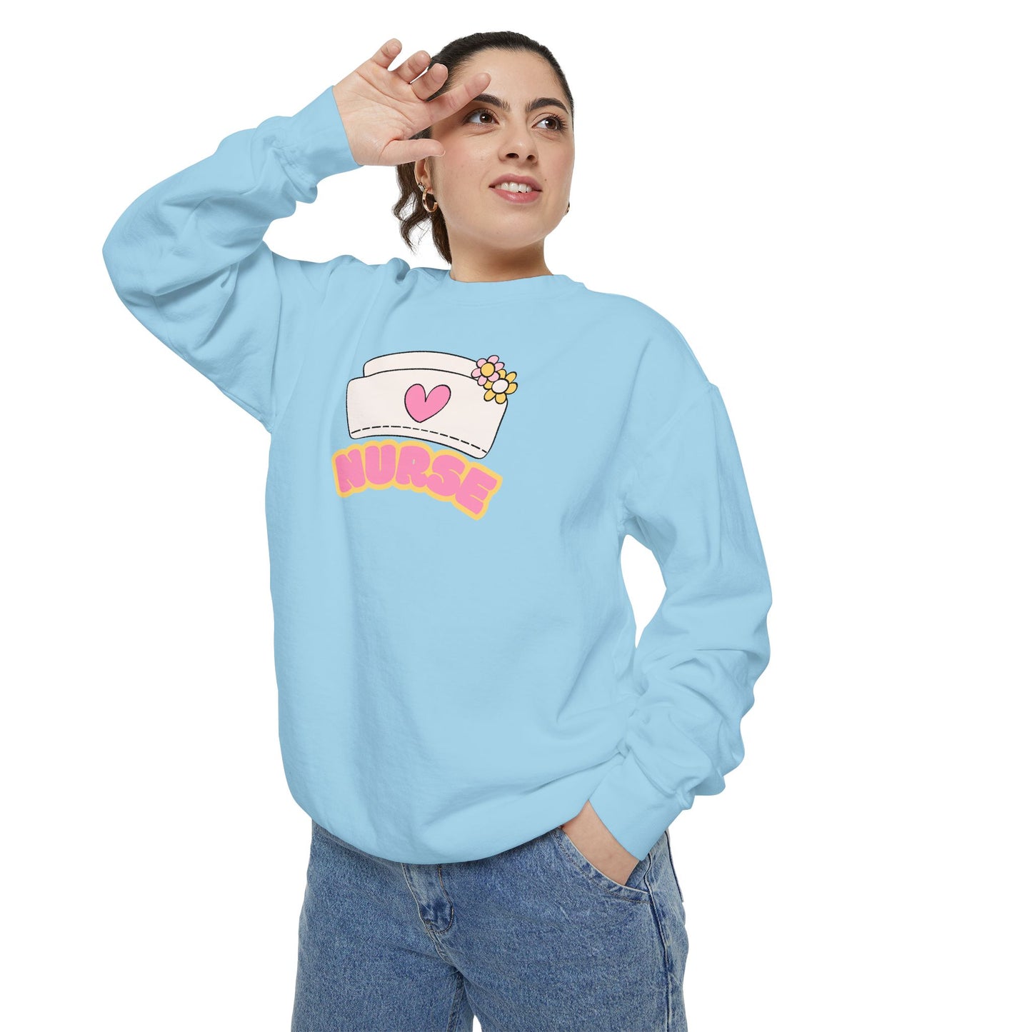 Nurse Love Sweatshirt, Cozy Gift for Healthcare Workers, Unique Gift for Nurses, Casual Medical Apparel, Nurse Appreciation