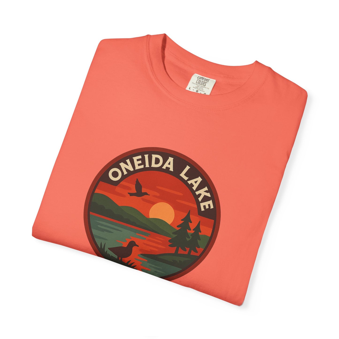 Oneida Lake Unisex T-Shirt, Casual Graphic Tee, Nature Lover Gift, Outdoor Adventure Shirt, Vacation Souvenir, Summer Wear