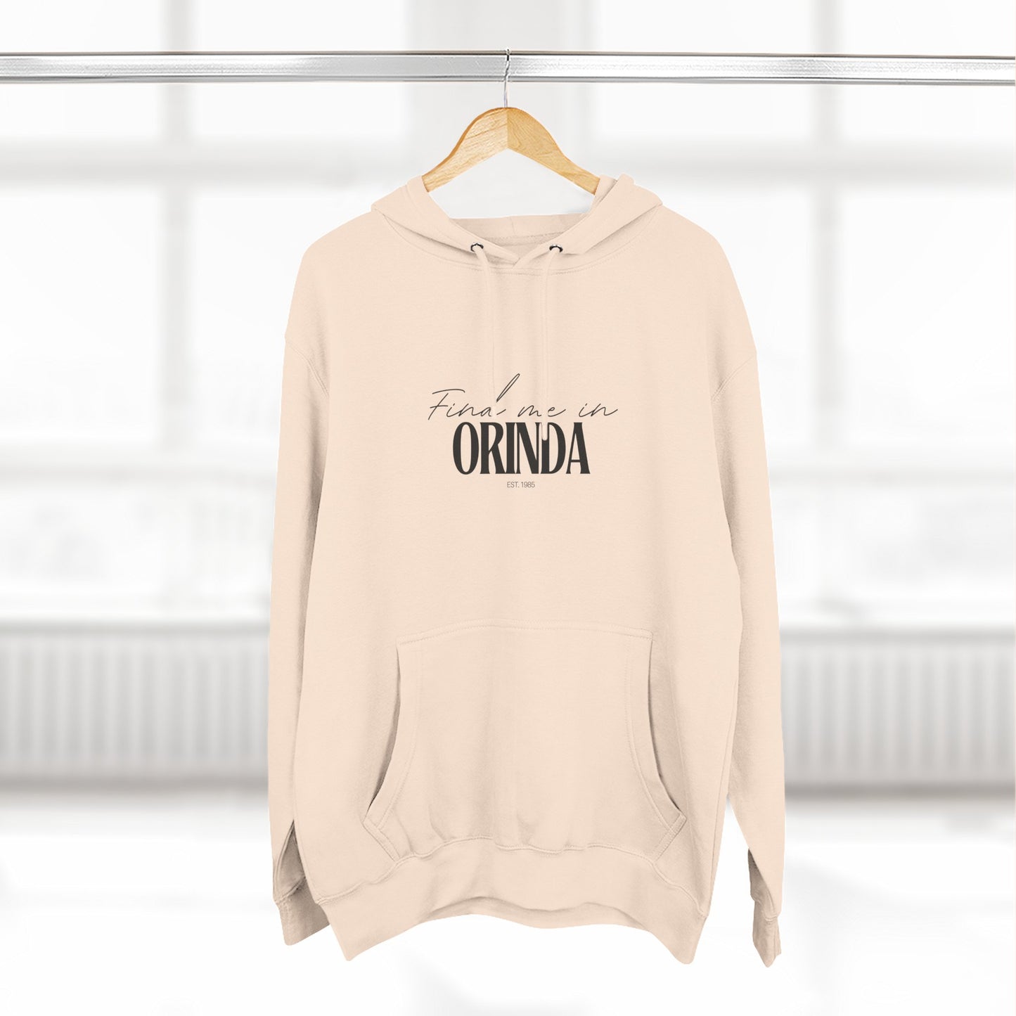 Orinda Stylish Three-Panel Fleece Hoodie for Everyday Comfort, Personalized Gift, Casual Wear, Unisex Hoodie, Cozy Fashion