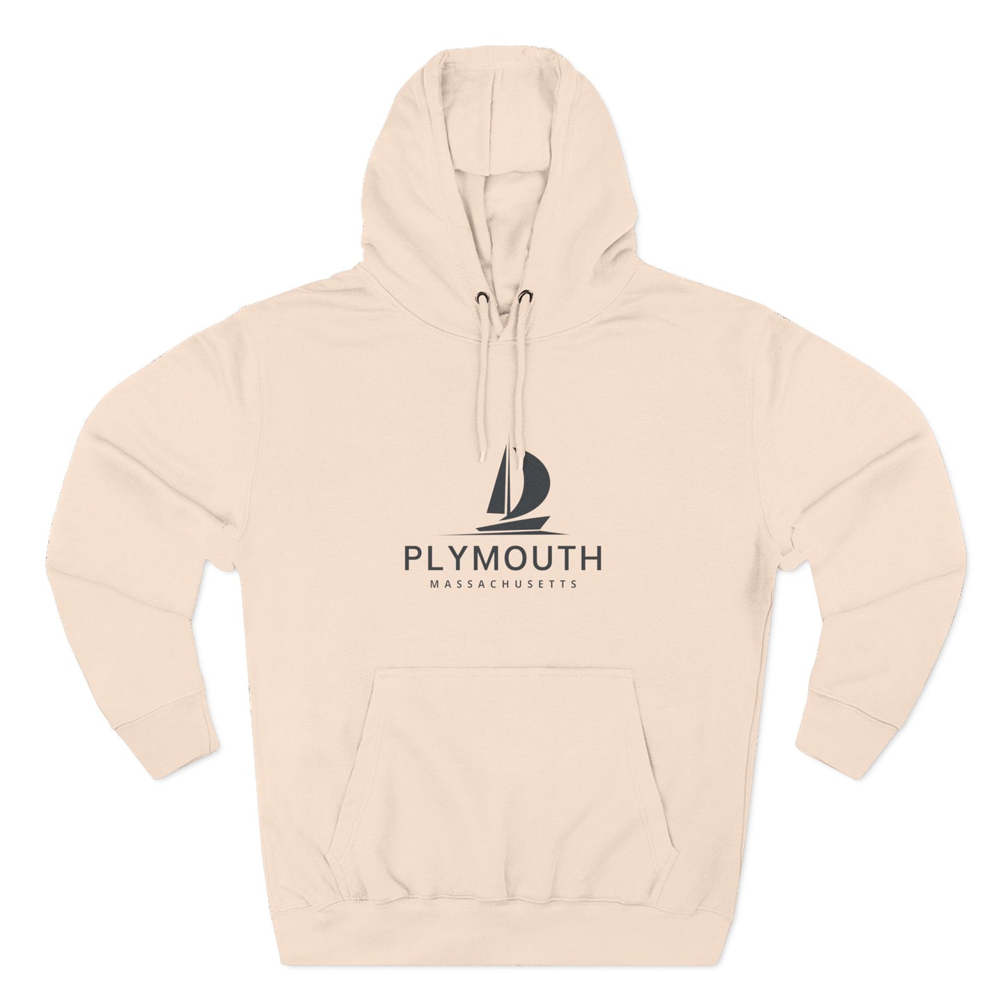 Plymouth Inspired Fleece Hoodie, Casual Wear, Relaxation, Gift for Autumn Lovers, Travel Essential