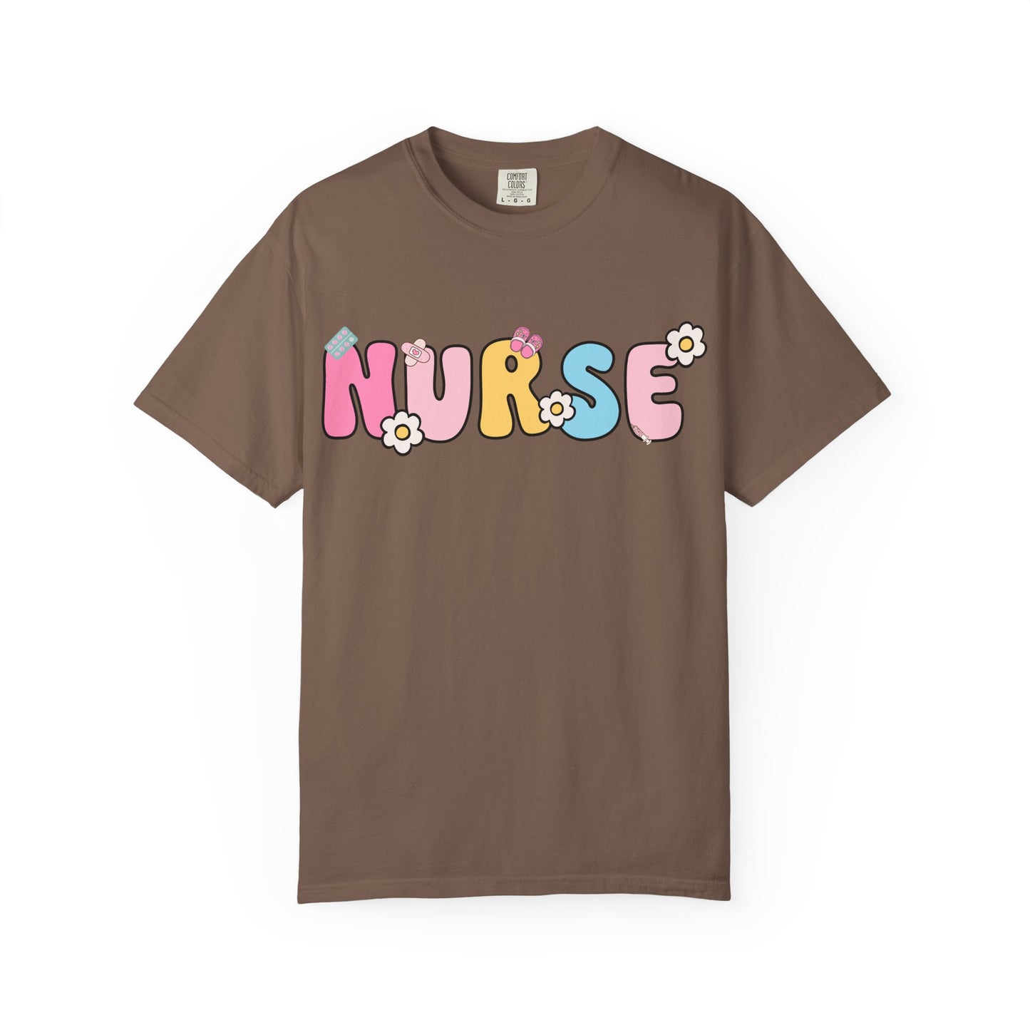 Playful Nurse T-Shirt - Fun Gift for Healthcare Workers, Floral Design, Birthday Present, Nurse Appreciation Week, Casual Wear