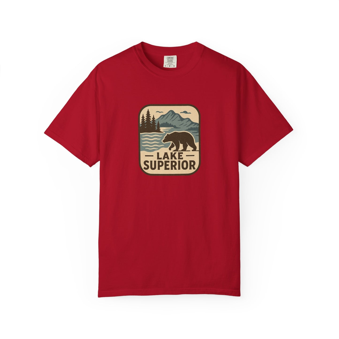 Lake Superior Unisex T-Shirt, Casual Graphic Tee, Nature Lover Gift, Outdoor Adventure Shirt, Vacation Souvenir, Summer Wear