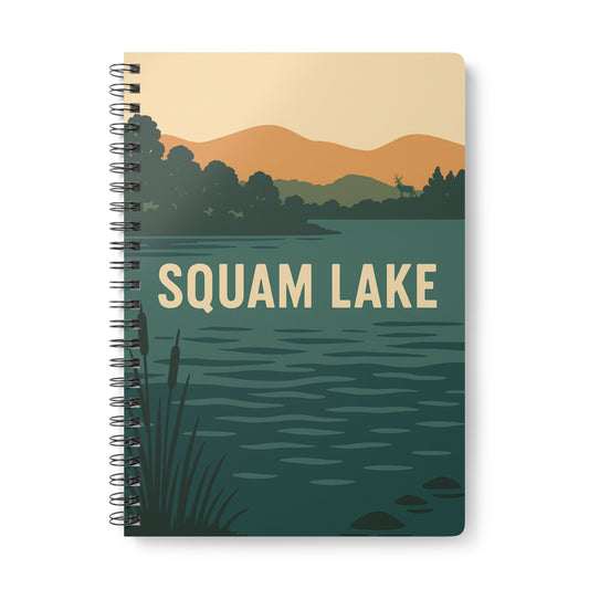 Squam Lake Wirobound Softcover Notebook, A5