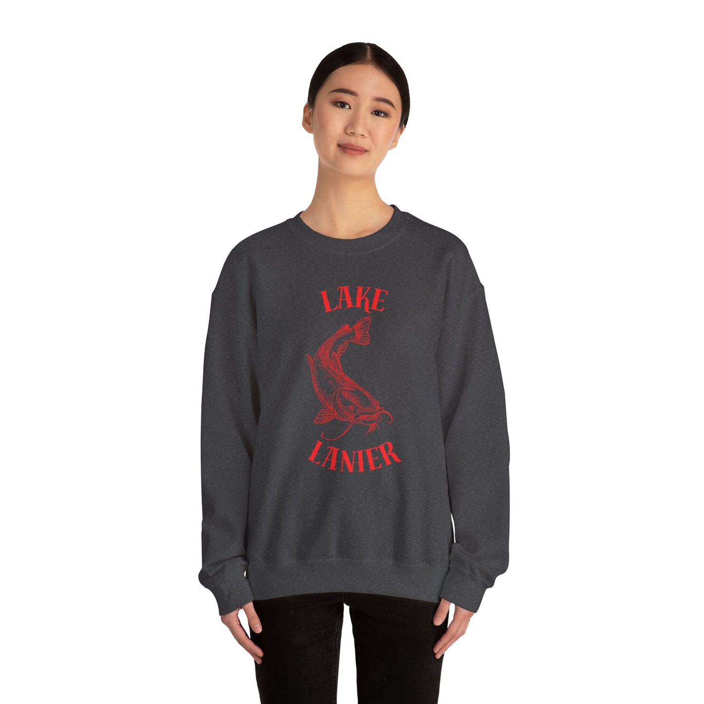 Lake Lanier Sweatshirt | Unisex Heavy Blend™ Crewneck | Perfect for Lake Lovers, Cozy Gift for Outdoors Enthusiasts, Relaxed Style for