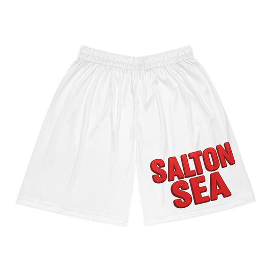 Salton Sea Stylish Basketball Shorts, Summer Athletics Gear, Comfortable Sports Wear, Casual Workout Shorts, Gift for Sports Lovers, Unique Gym Apparel
