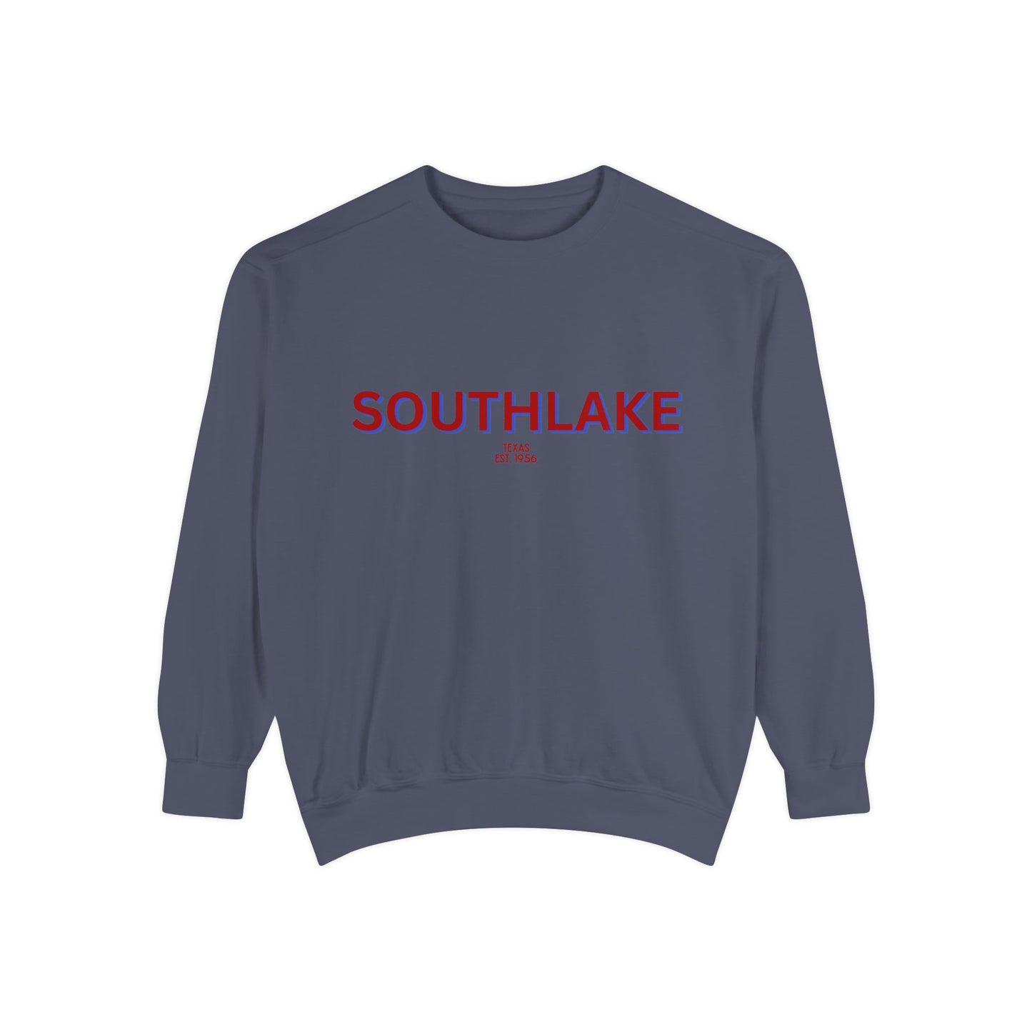 Southlake Unisex Garment-Dyed Sweatshirt | Cozy Fashion, Perfect for Casual Outings, Gifts, Fall & Winter Style, Everyday Comfort