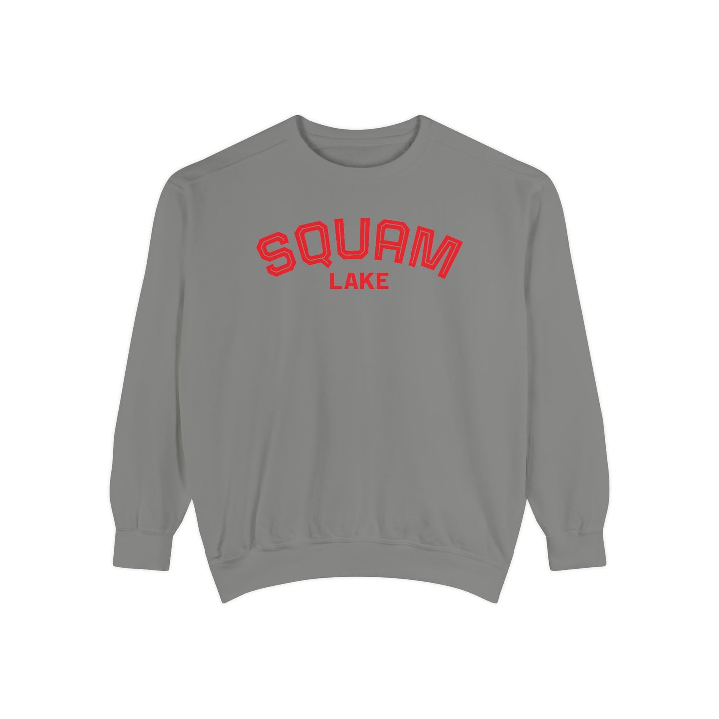 Squam Lake Unisex Garment-Dyed Sweatshirt, Cozy Casual Wear, Perfect for Lakeside Gatherings, Great for Fall, Gift for Nature Lovers