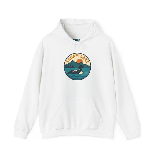 Squam Lake Hoodie, Cozy Casual Wear, Unisex Sweatshirt, Lake Lover Gift, Outdoor Adventure Apparel, Summer Retreat Fashion
