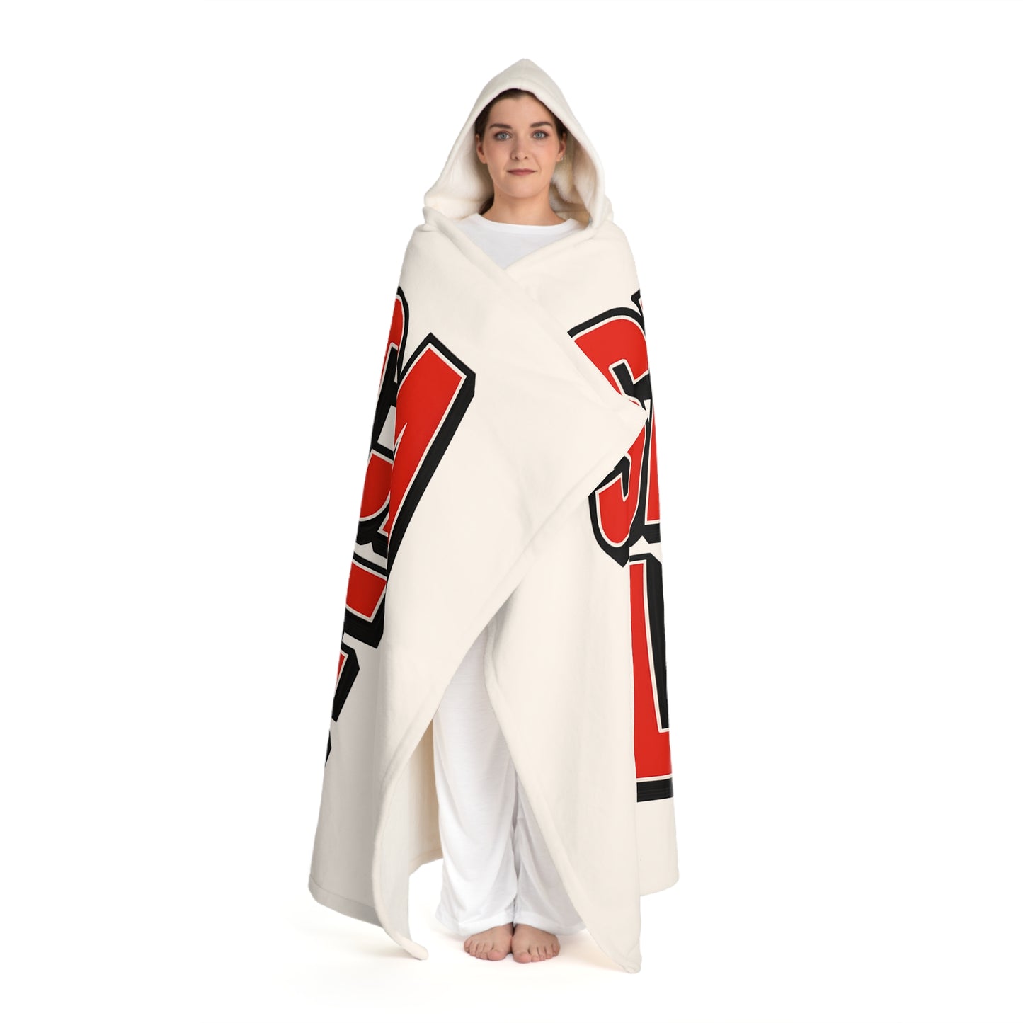 Seneca Lake Cozy Hooded Sherpa Fleece Blanket - Perfect for Chilly Evenings, Movie Nights, Cozy Home Décor, Gifts for Her, Winter Snuggles