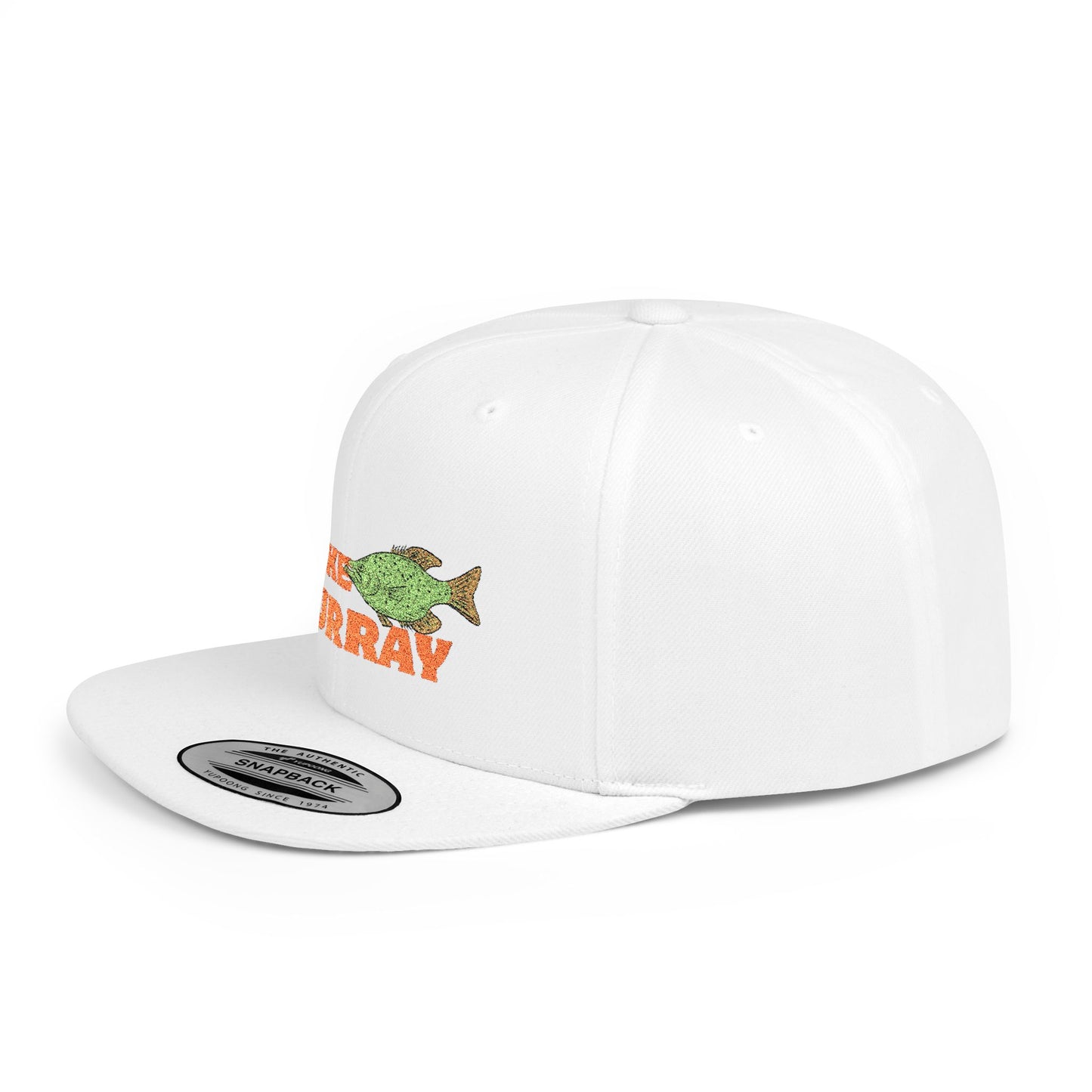 Lake Murray Fish Flat Bill Snapback Hat, Fishing Cap, Outdoor Gear, Lake House Gift, Summer Accessories, Stylish Headwear