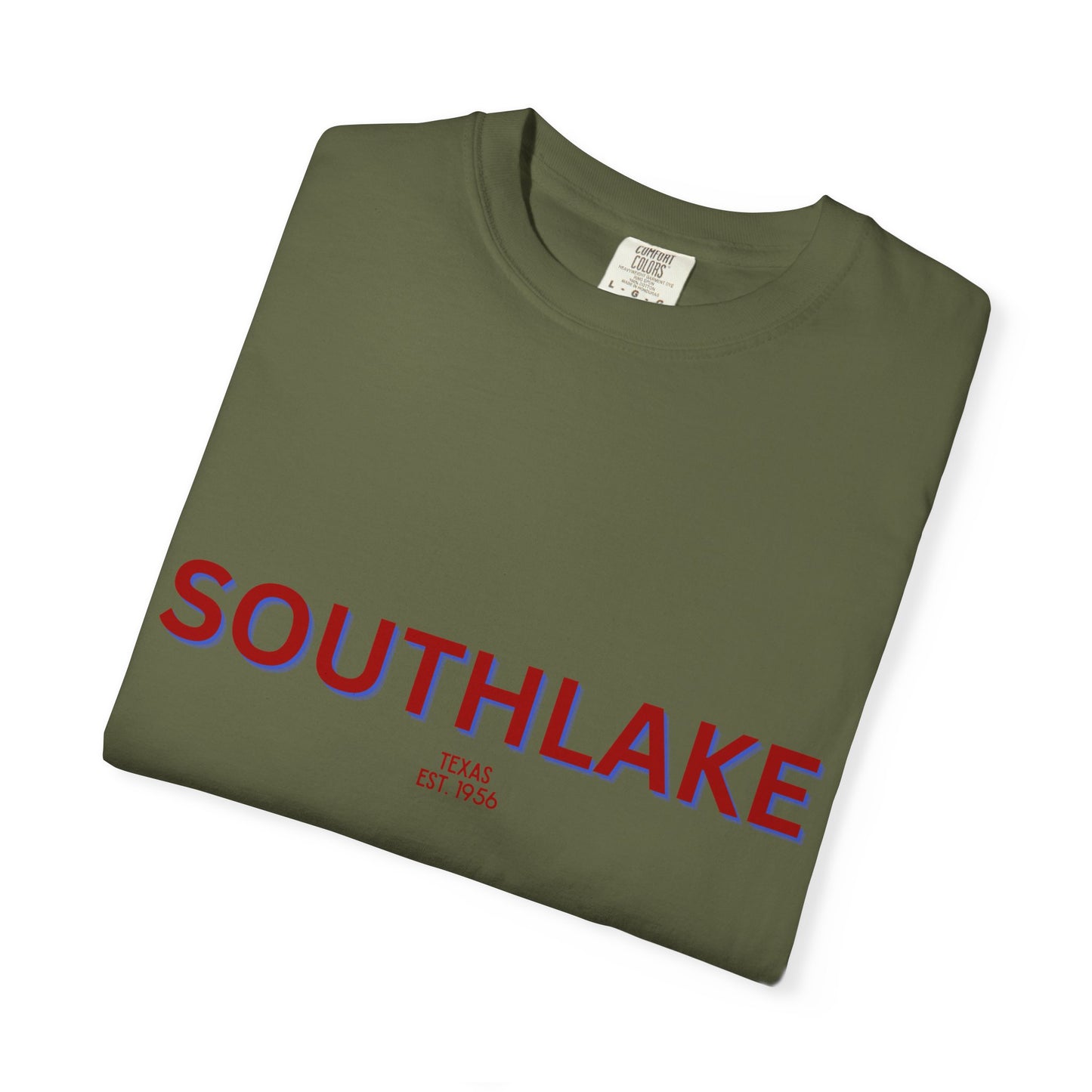Southlake Garment-Dyed Unisex T-Shirt, Casual Tee, Vintage Style Shirt, Everyday Wear, Birthday Gift, Unique Apparel