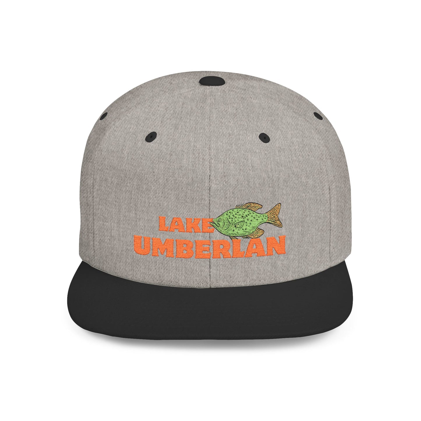 Lake Cumberland Fish Flat Bill Snapback Hat, Fishing Cap, Outdoor Gear, Lake House Gift, Summer Accessories, Stylish Headwear