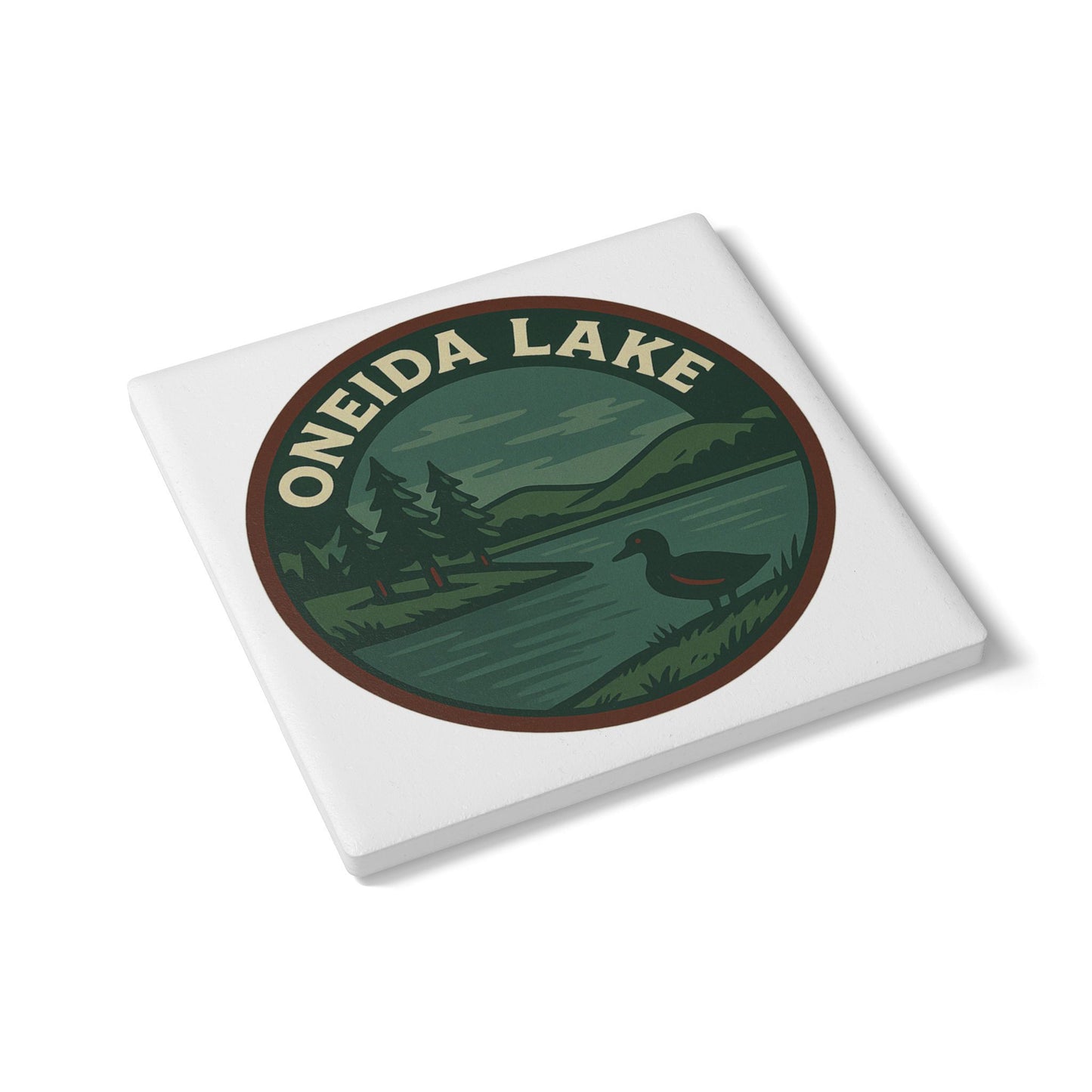 Oneida Lake Ceramic Coaster