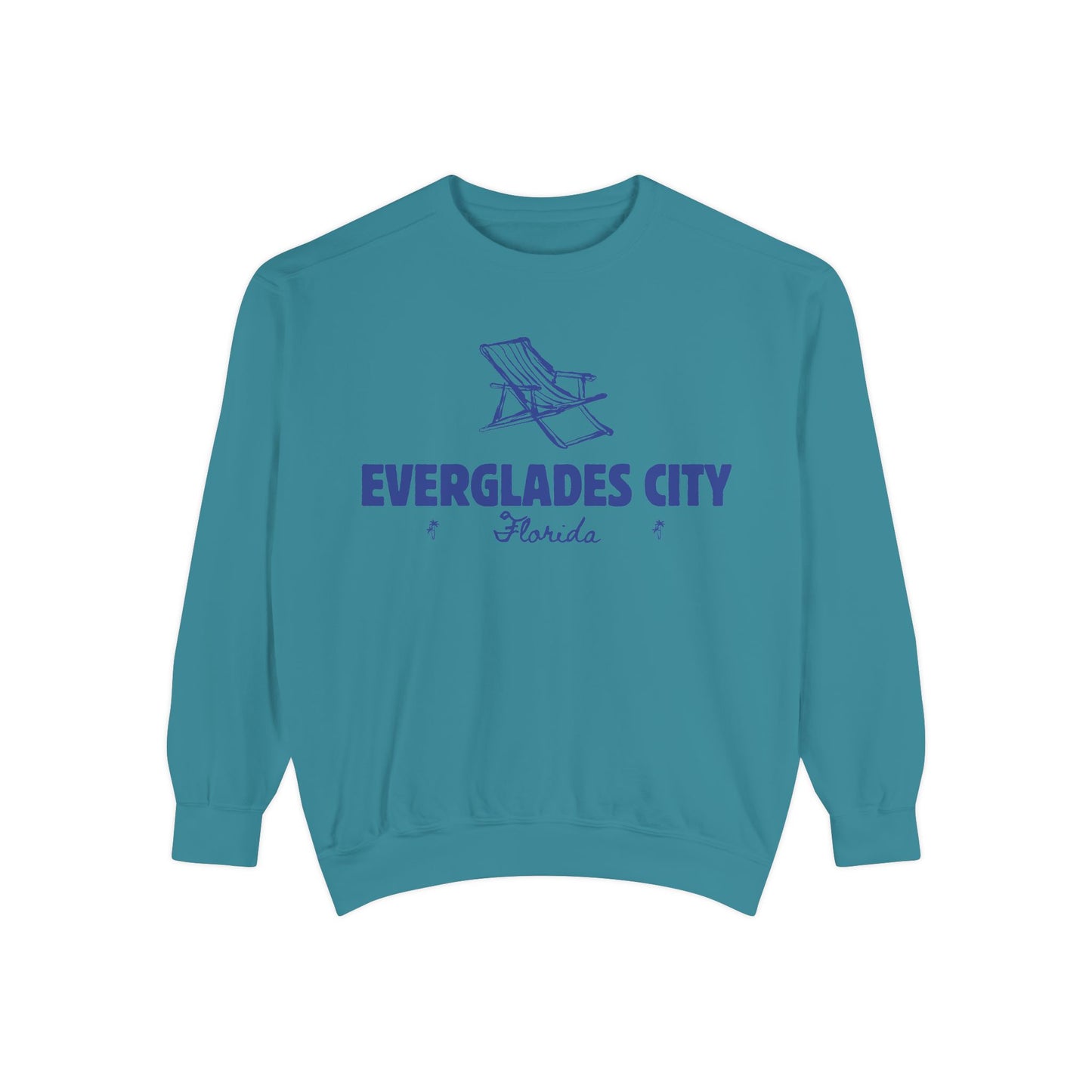 Everglades City Vibes Unisex Sweatshirt | Garment-Dyed Comfort, Perfect for Casual Outings, Travel, Gifts, Autumn Days