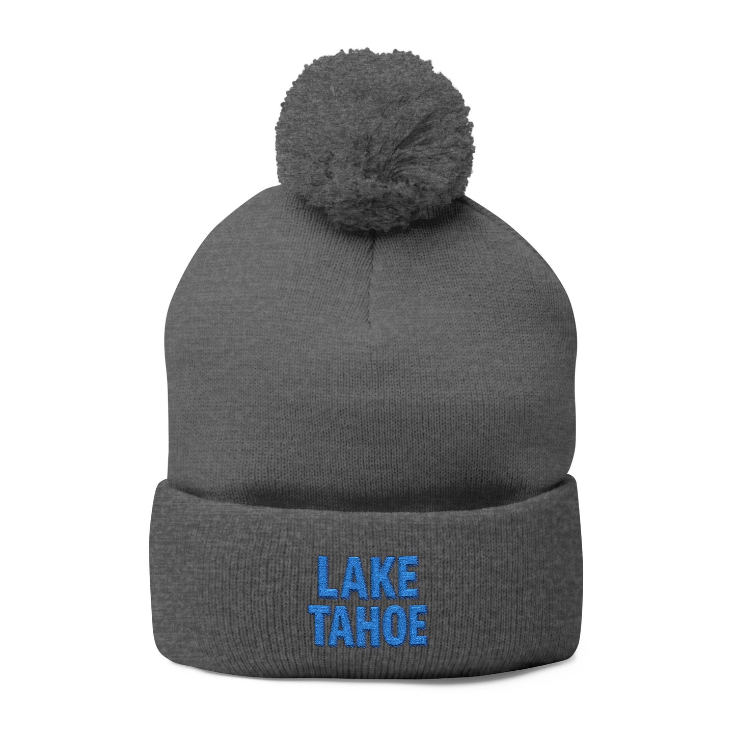 Lake Tahoe Pom-Pom Knit Cap (Embroidery)