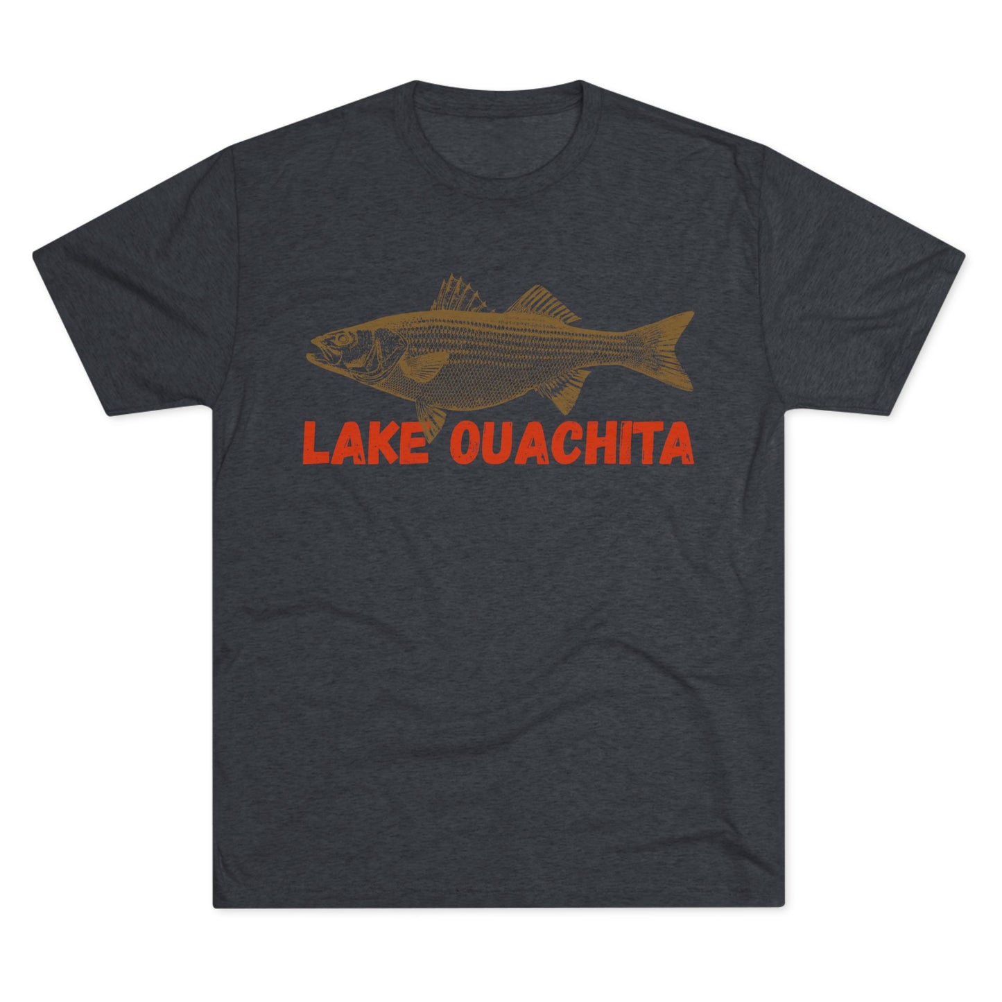 Lake Ouachita Fishing Tee, Unisex Crew Neck Shirt, Summer Lake Apparel, Gift for Fishermen, Outdoor Adventure T-Shirt, Lake House Style