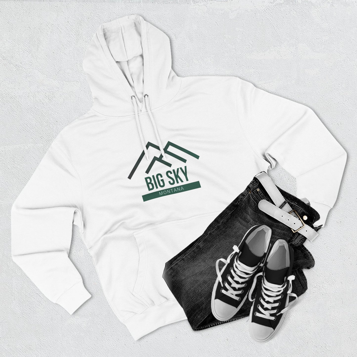 Big Sky Vibes Hoodie with Design, Perfect for Autumn Lovers, Comfortable and Stylish, Great Gift for Vacations