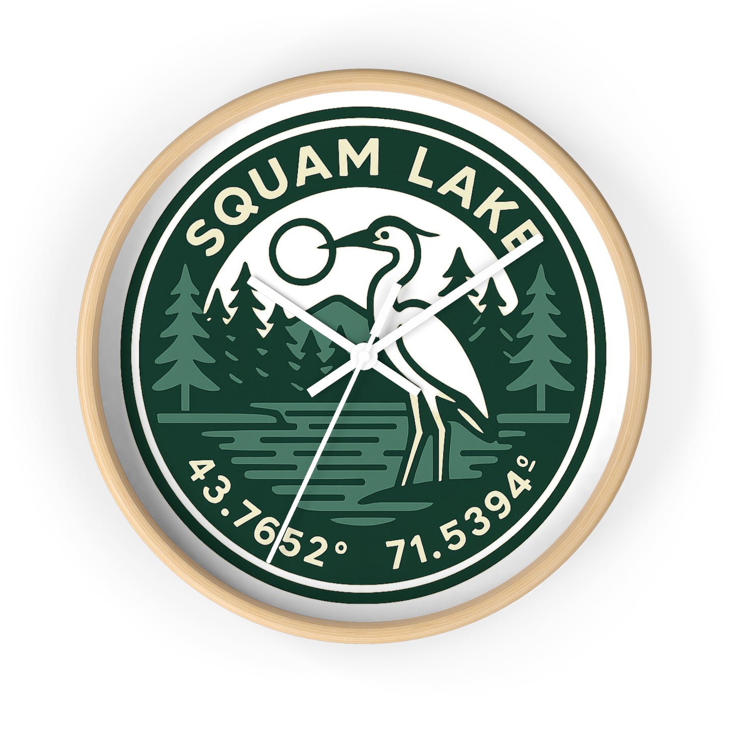 Squam Lake Wall Clock