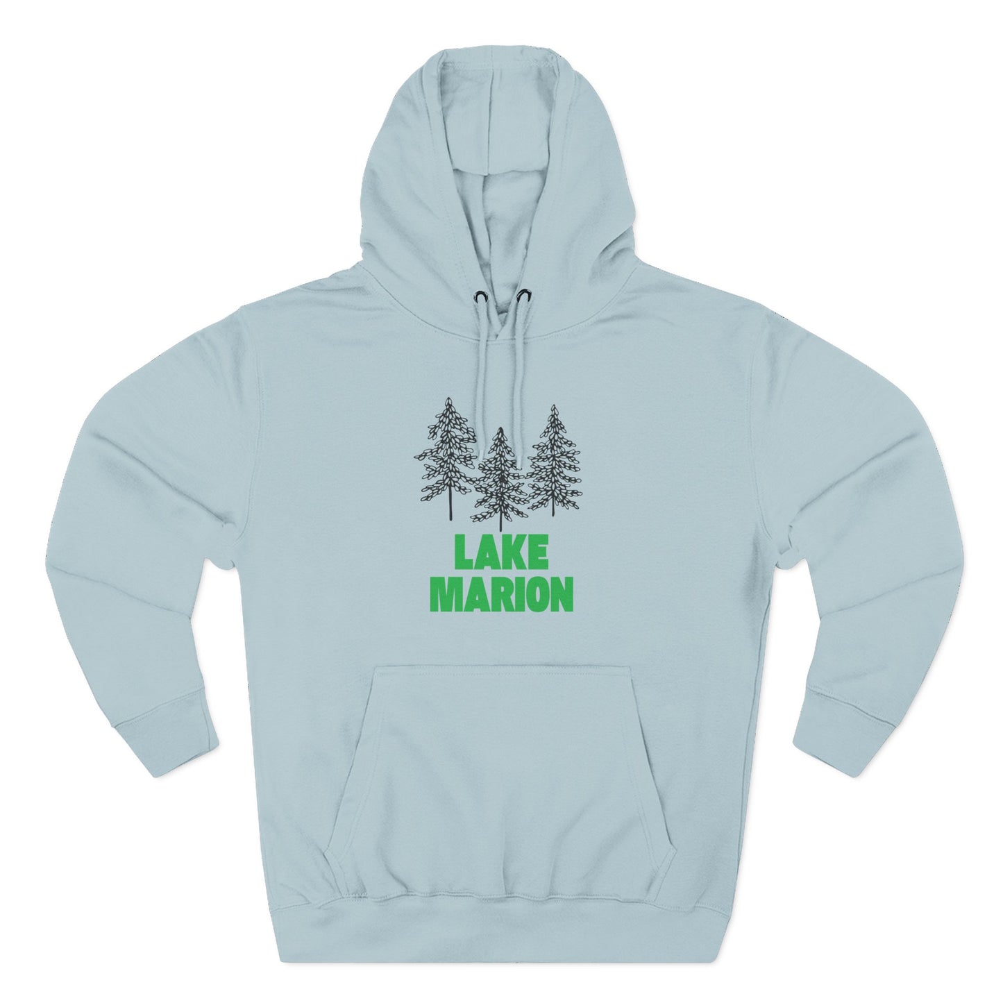 Lake Marion Fleece Hoodie, Cozy Sweatshirt, Outdoor Adventure Wear, Unique Gift for Lake Lovers, Perfect for Fall and Winter