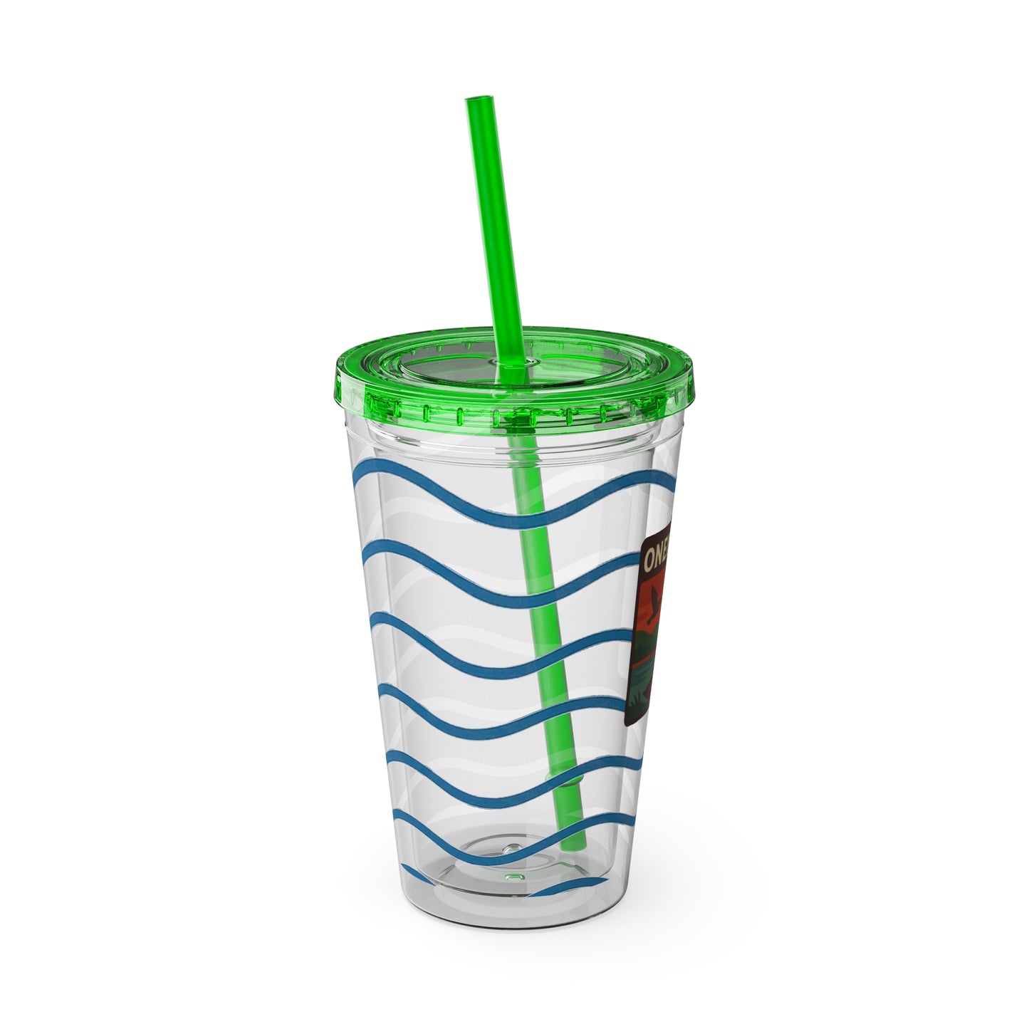 Oneida Lake Sunsplash Tumbler, 16oz Clear Drink Cup for Outdoor Adventures, Customizable Travel Mug, Perfect for Summer Fun, Eco-Friendly Beverage [...]
