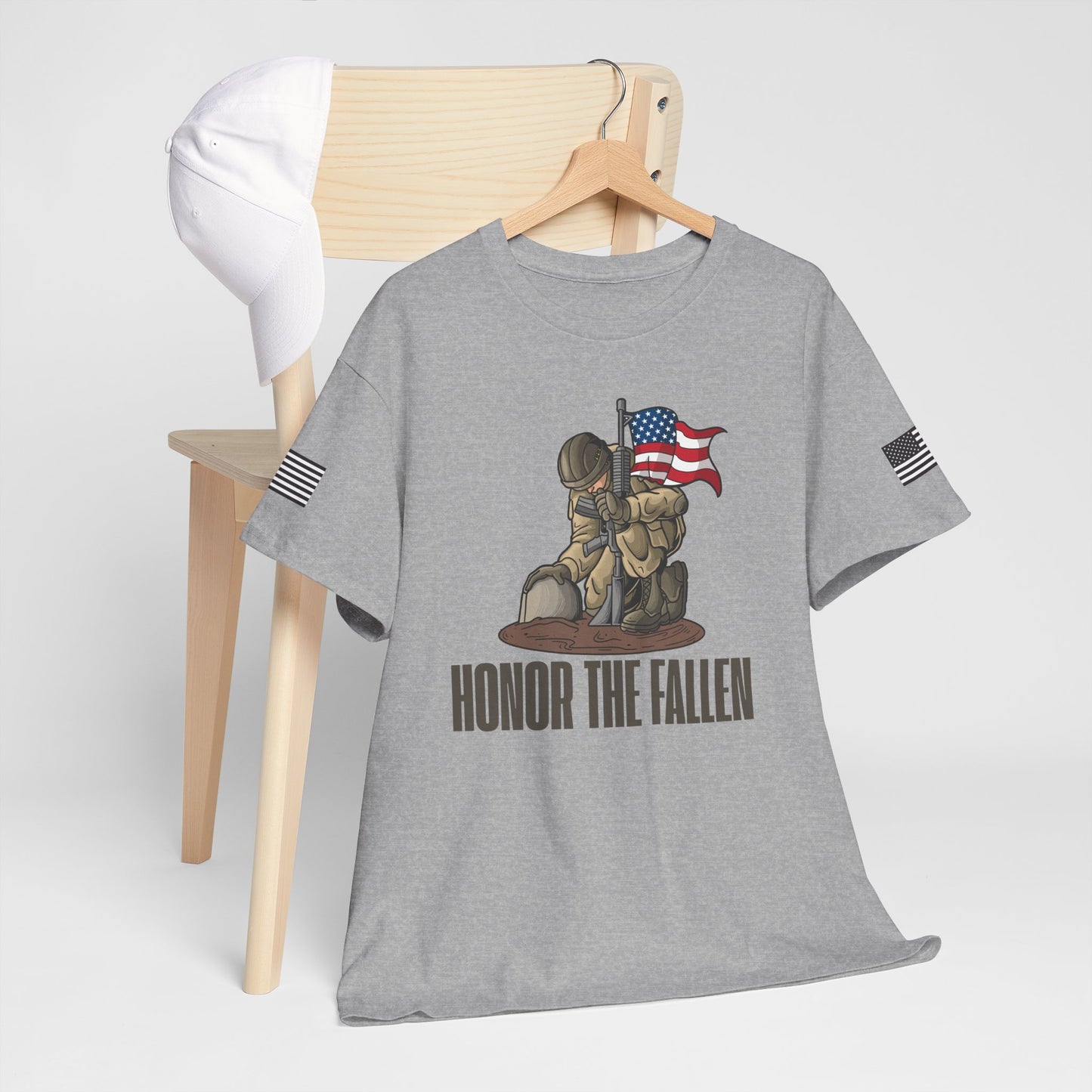 Honor the Fallen Unisex Heavy Cotton Tee, Memorial T-Shirt, Veteran Tribute Shirt, Patriotic Apparel, Independence Day Gift, Honor [...]