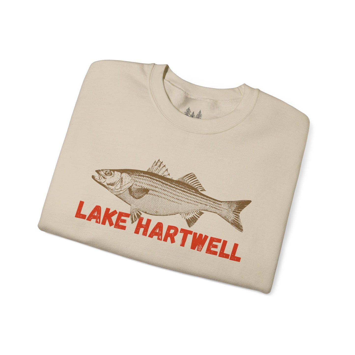 Lake Hartwell Fishing Sweatshirt, Unisex Crewneck, Casual Wear, Gift for Fishermen, Outdoor Apparel, Lake House Cozy